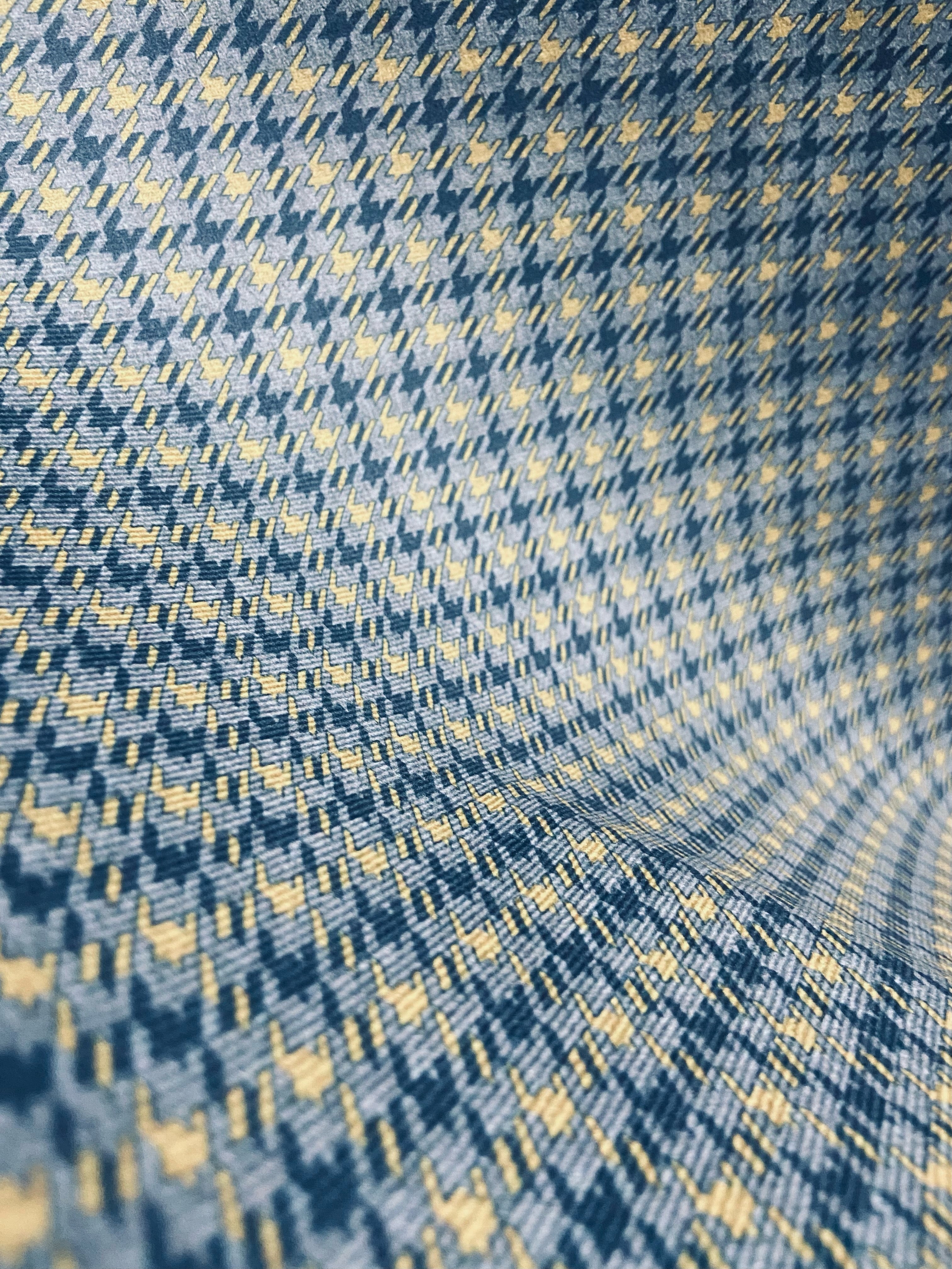 Velvet in Houndstooth Upholstery