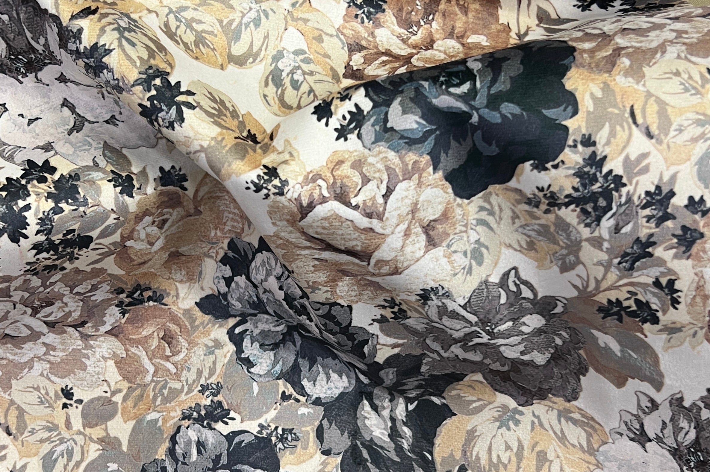 Velvet in Vintage French Floral –  Upholstery & Drapery (Paris Bloom)