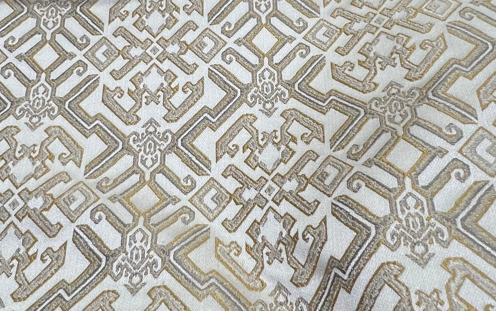 Jacquard Brocade in Roman Mosaic  – Ideal for Dining Chairs & Drapery (Antique Luxe)