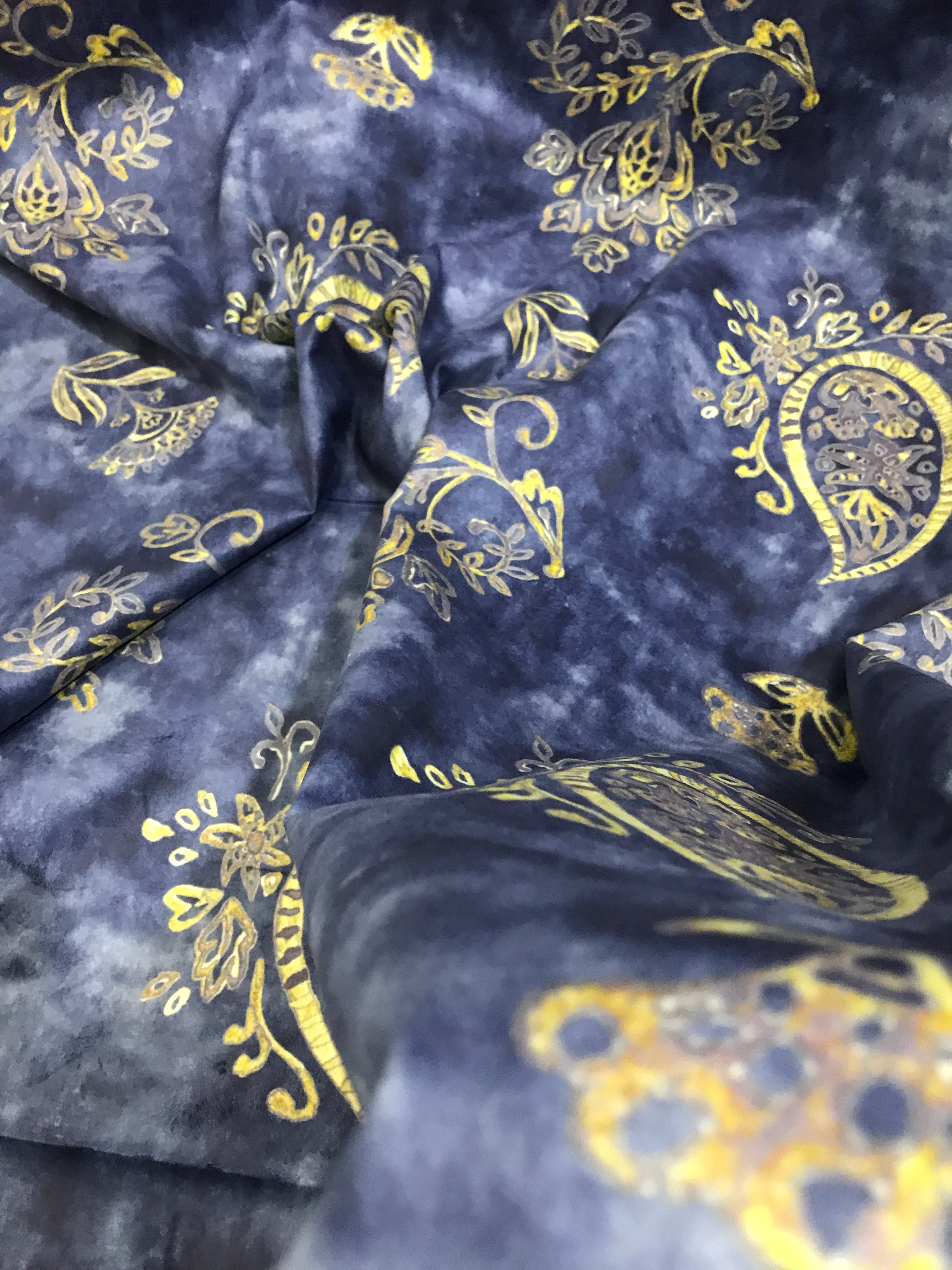 Velvet in Paisley Curtains, Chair Covers & Table Runners