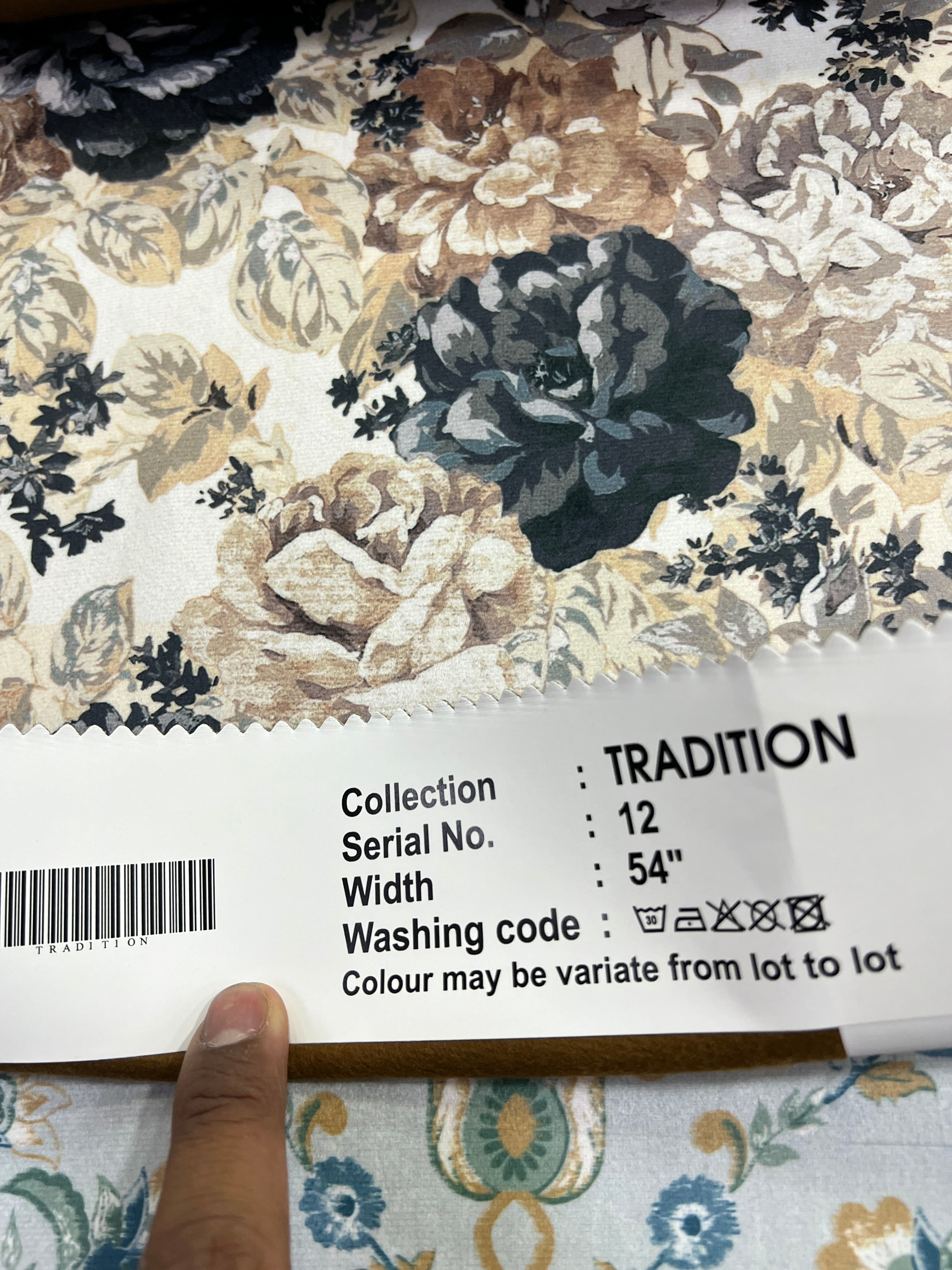 Velvet in Vintage French Floral –  Upholstery & Drapery (Paris Bloom)