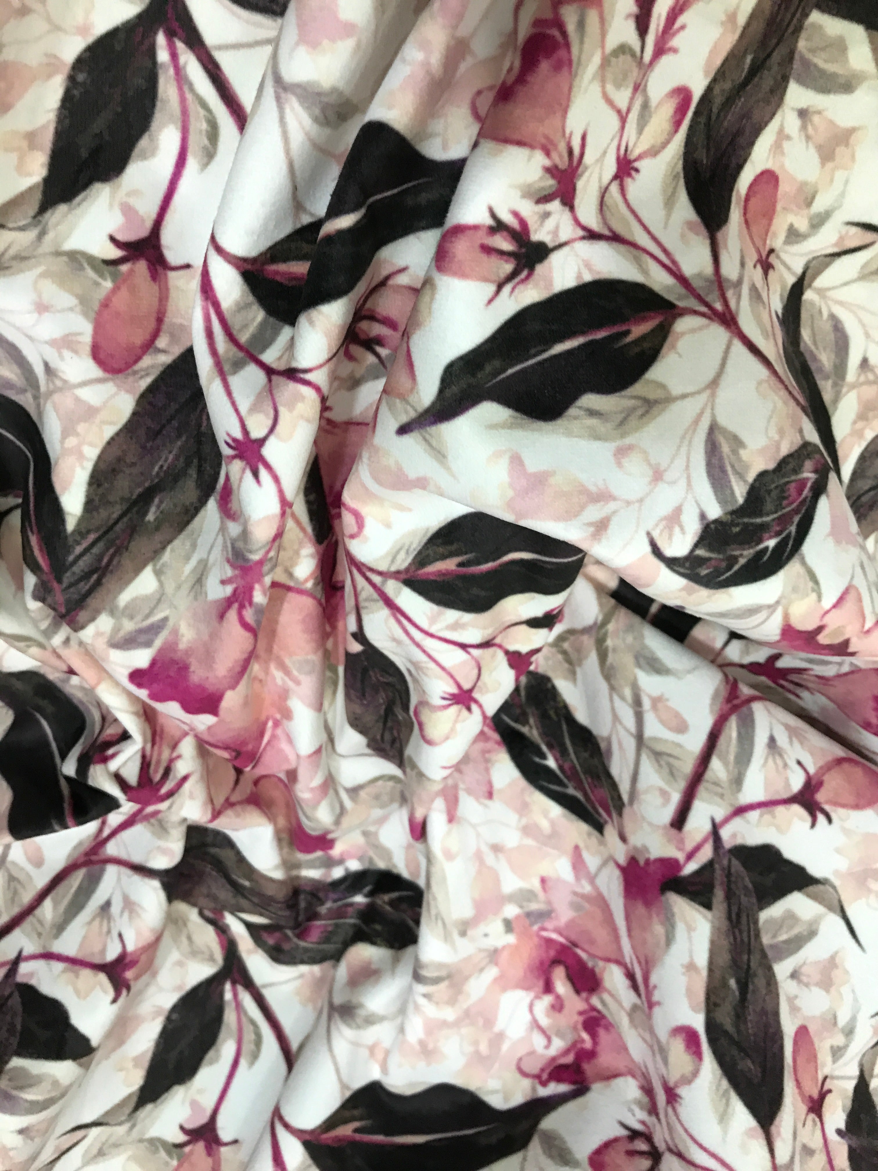 Velvet in Floral Ideal for Sofa, Curtains & Cushions