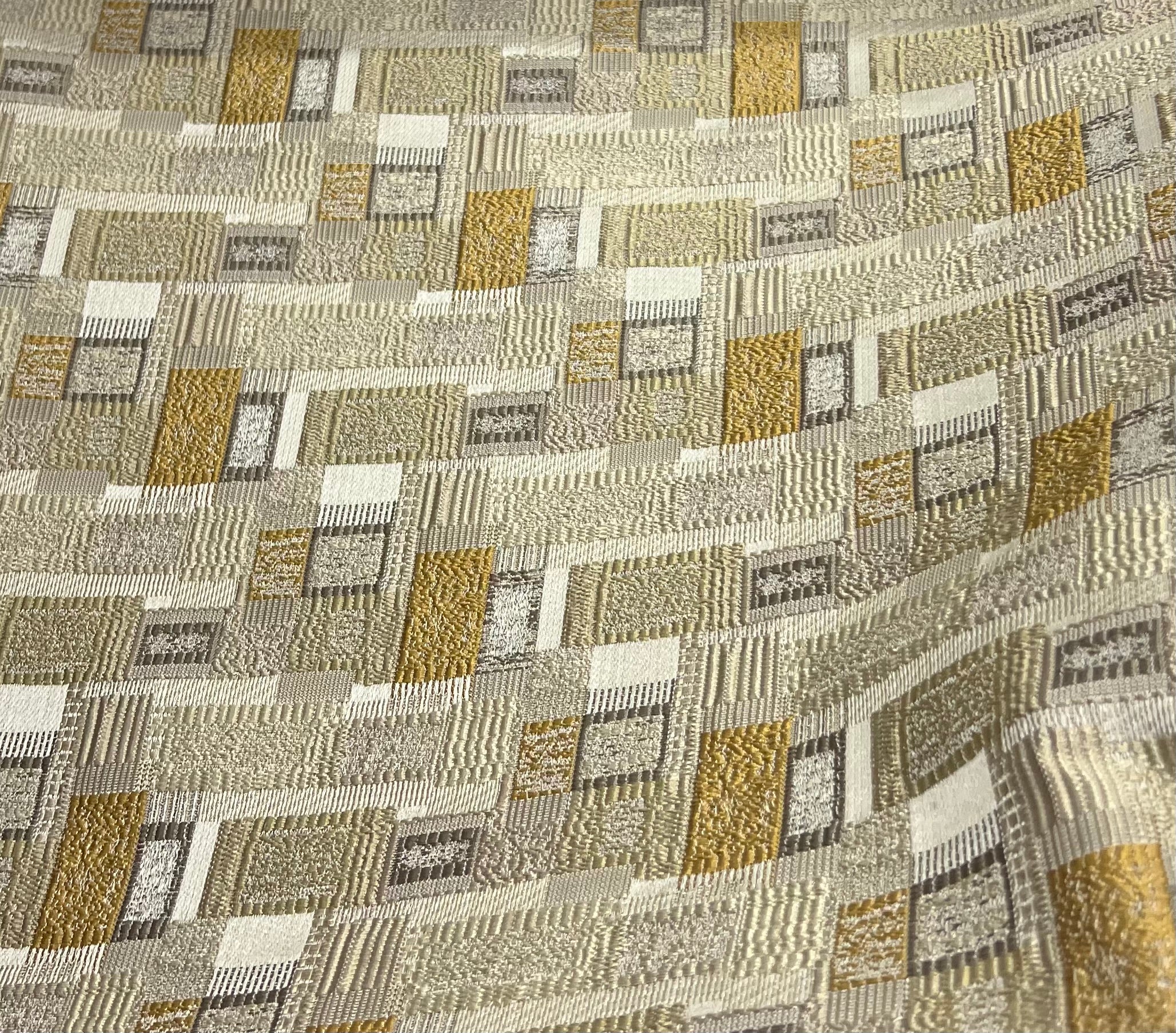 Jacquard Brocade in Abstract Rug – Ideal for Upholstery (Antique Charm)