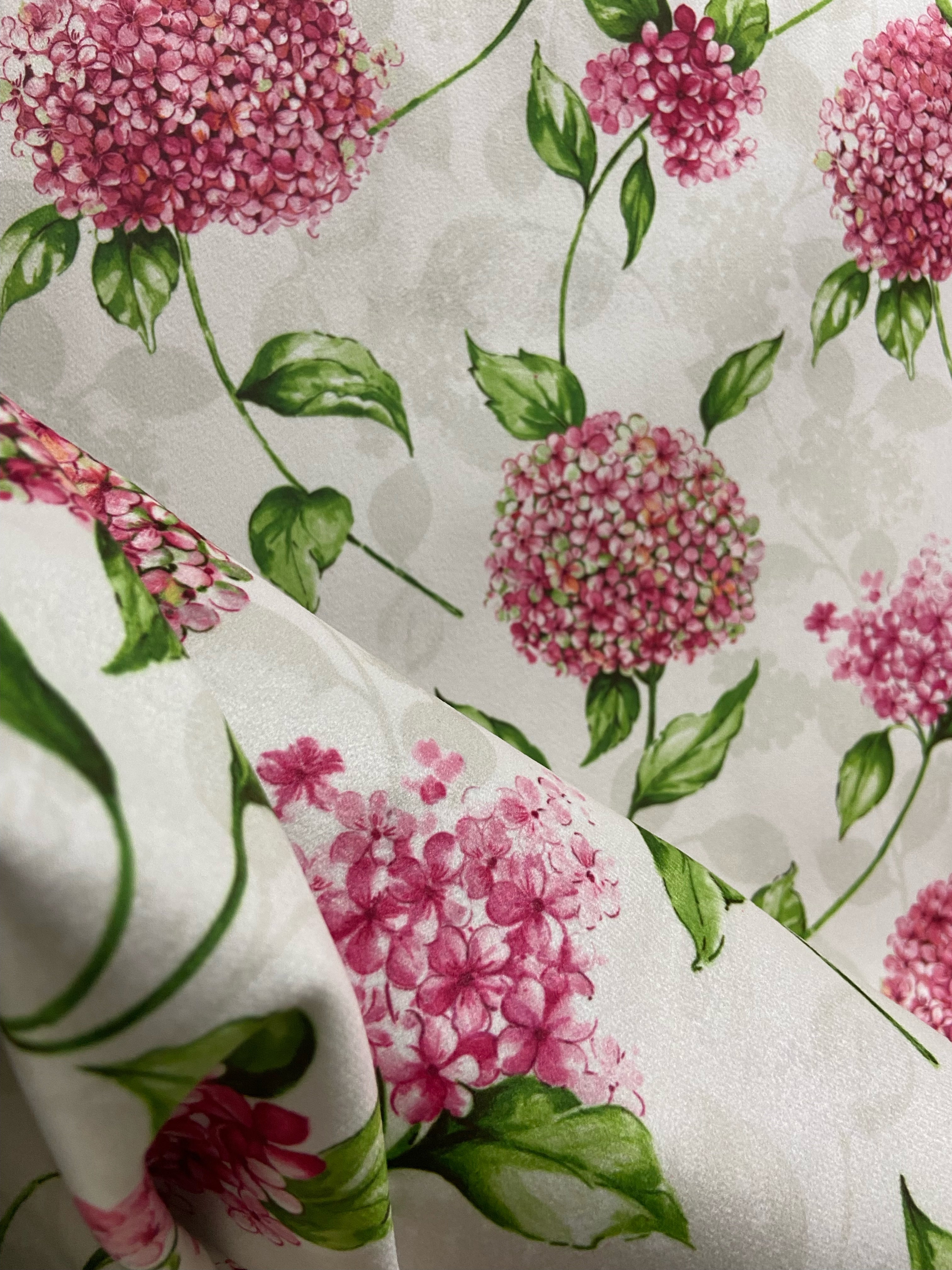 Velvet in Floral Upholstery & Curtains