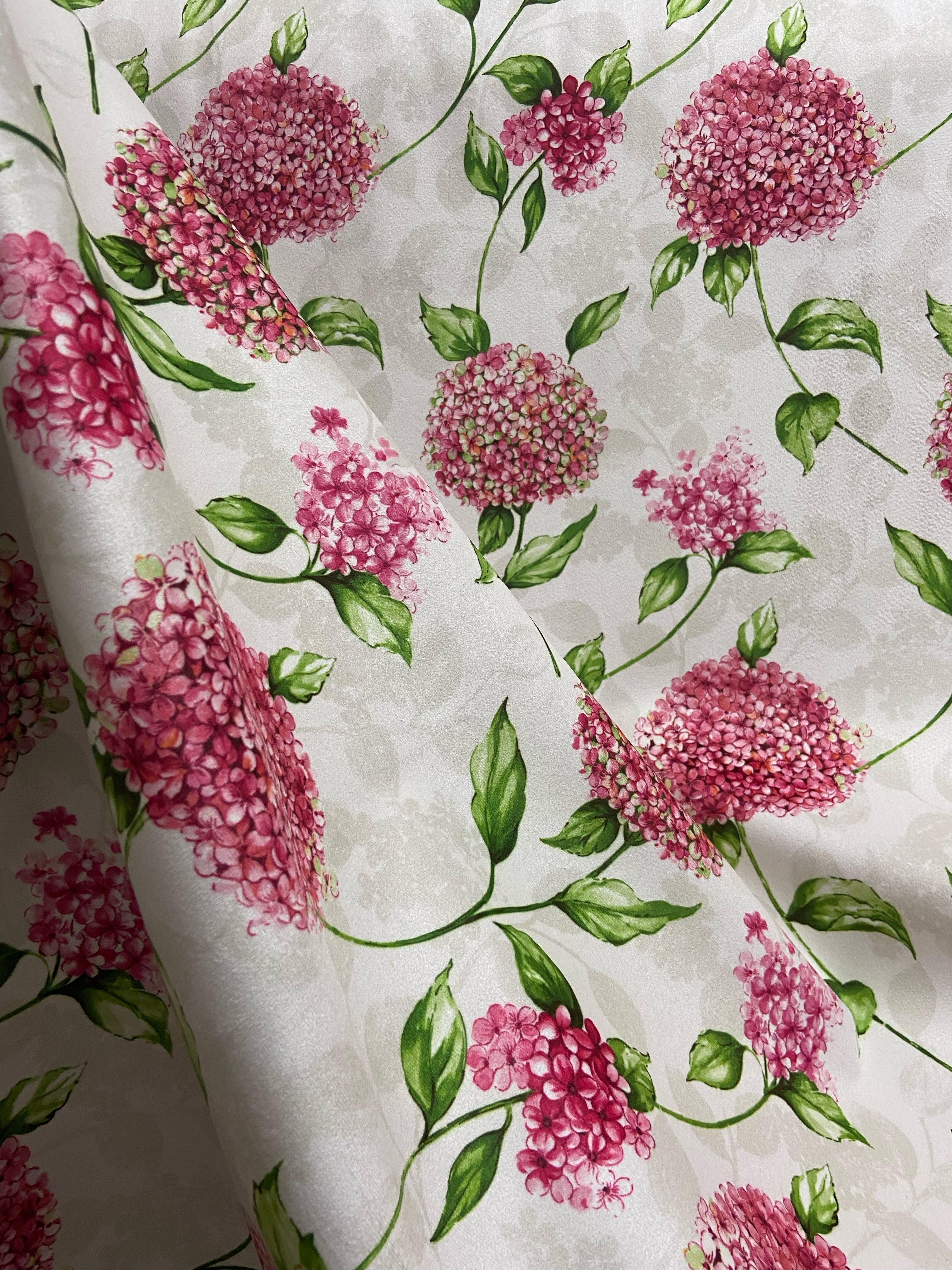 Velvet in Floral Upholstery & Curtains