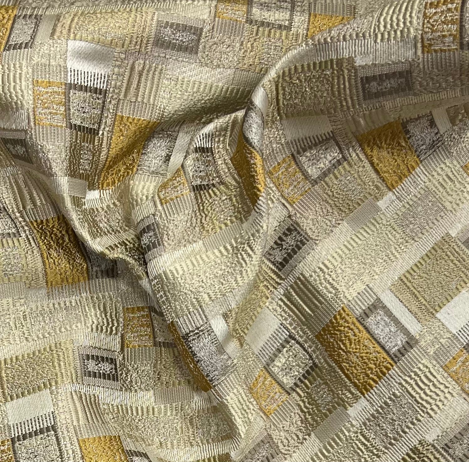 Jacquard Brocade in Abstract Rug – Ideal for Upholstery (Antique Charm)