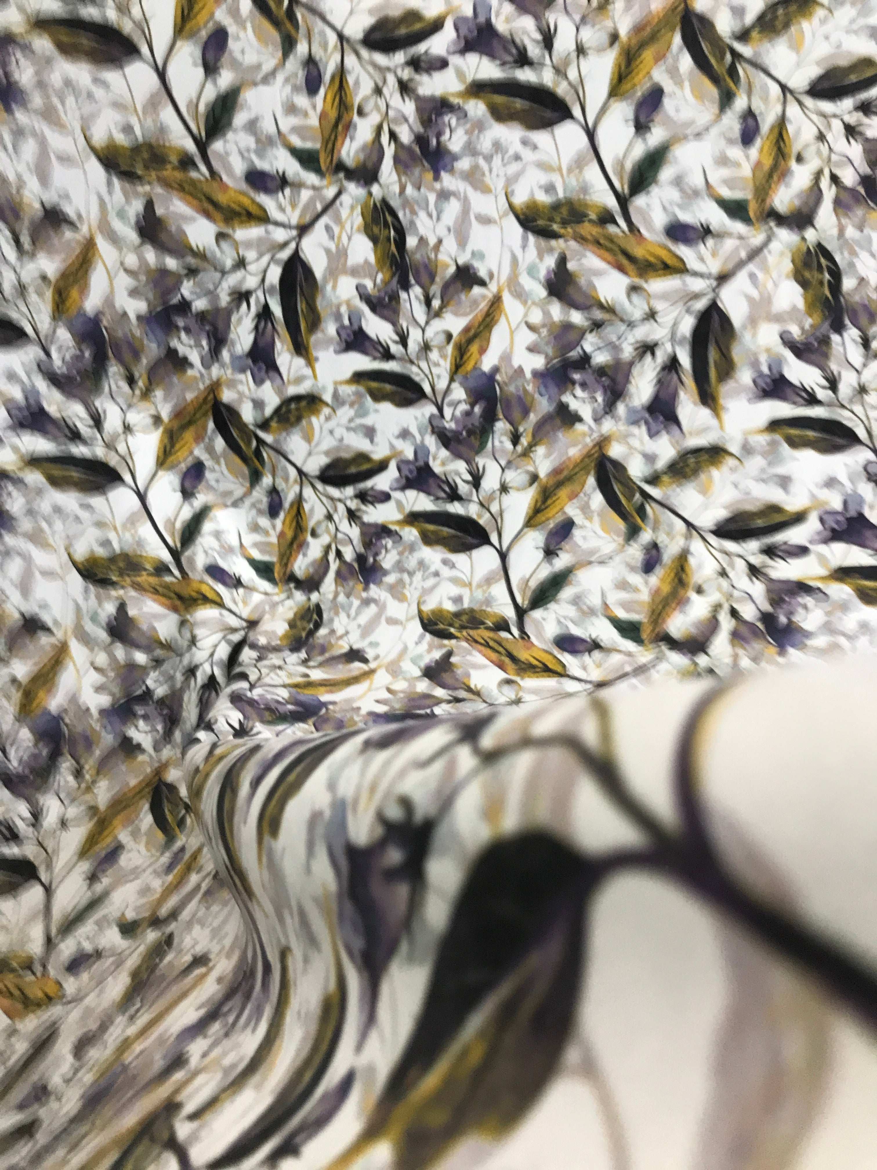 Velvet in Floral Ideal for Sofa, Curtains & Cushions