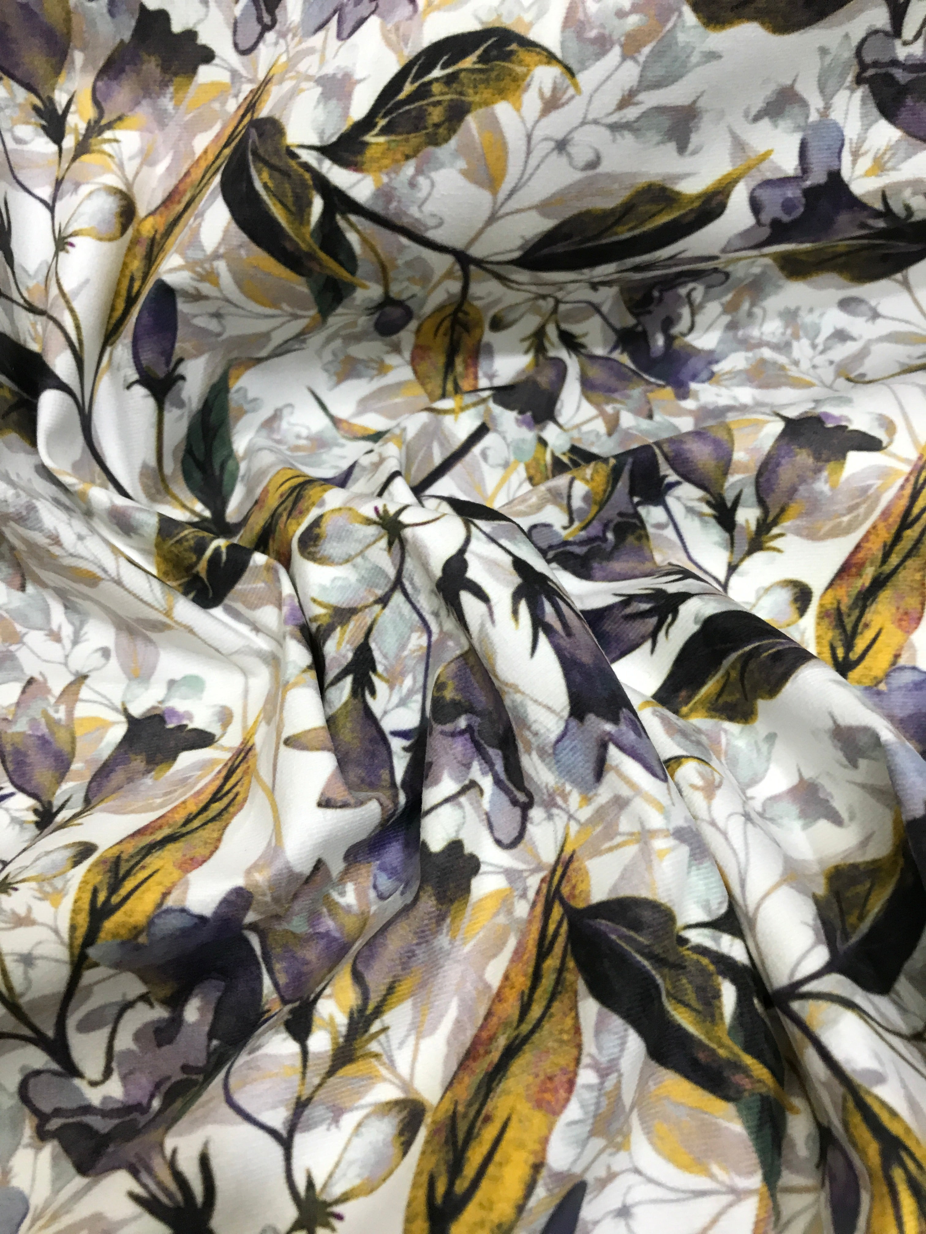 Velvet in Floral Ideal for Sofa, Curtains & Cushions