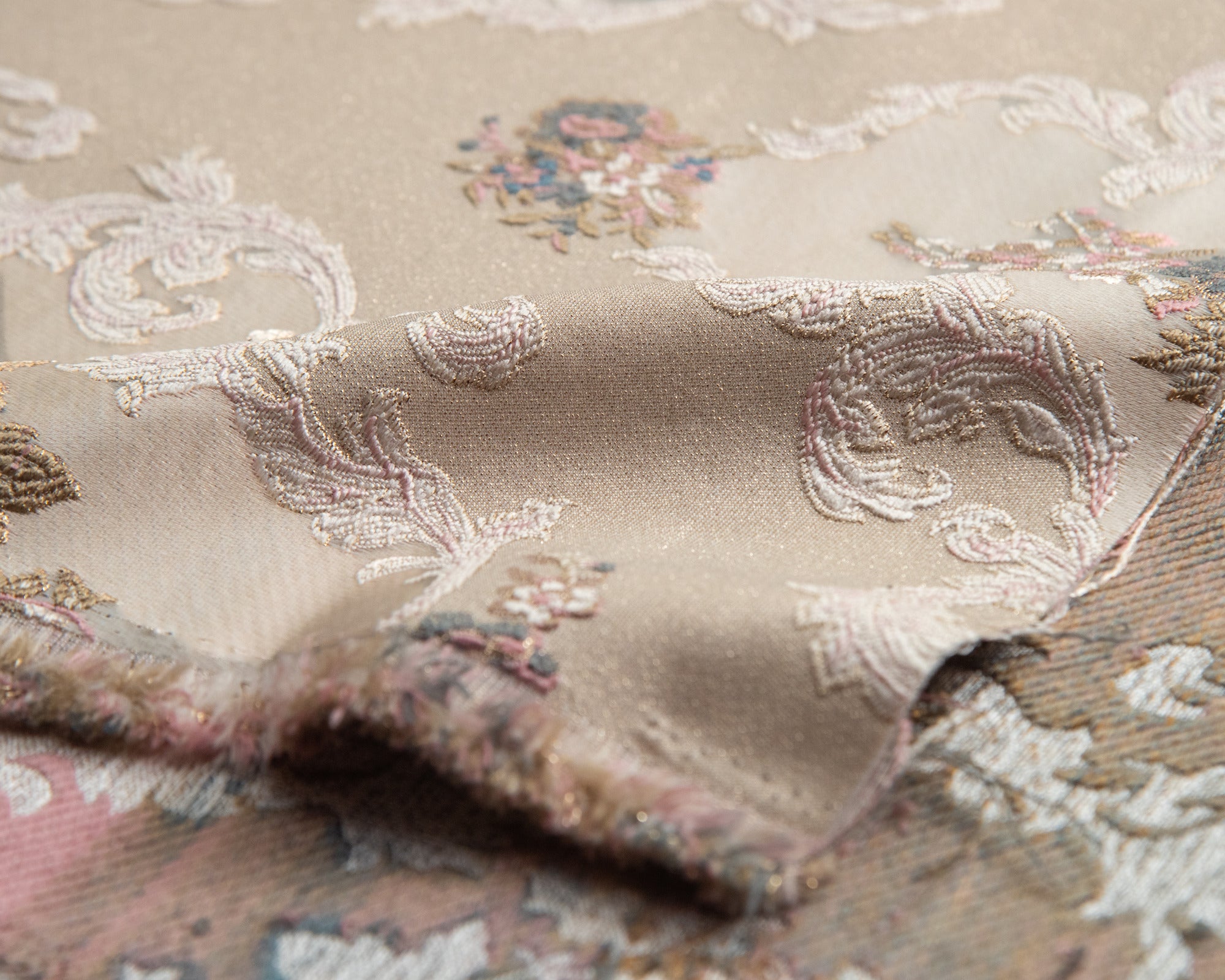 Jacquard in Victorian Floral Damask (Rococo Bloom)