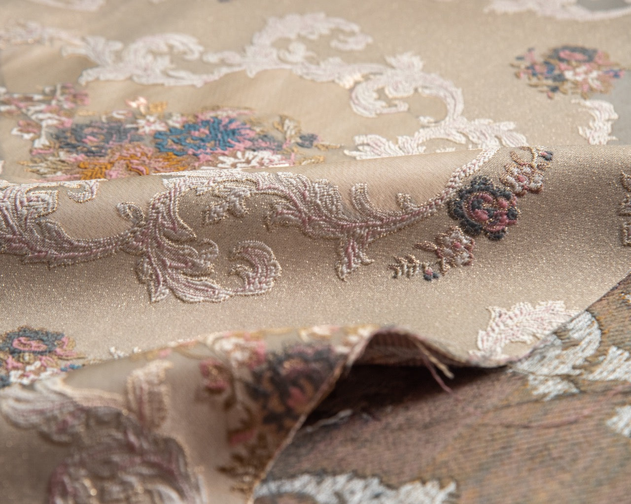 Jacquard in Victorian Floral Damask (Rococo Bloom)