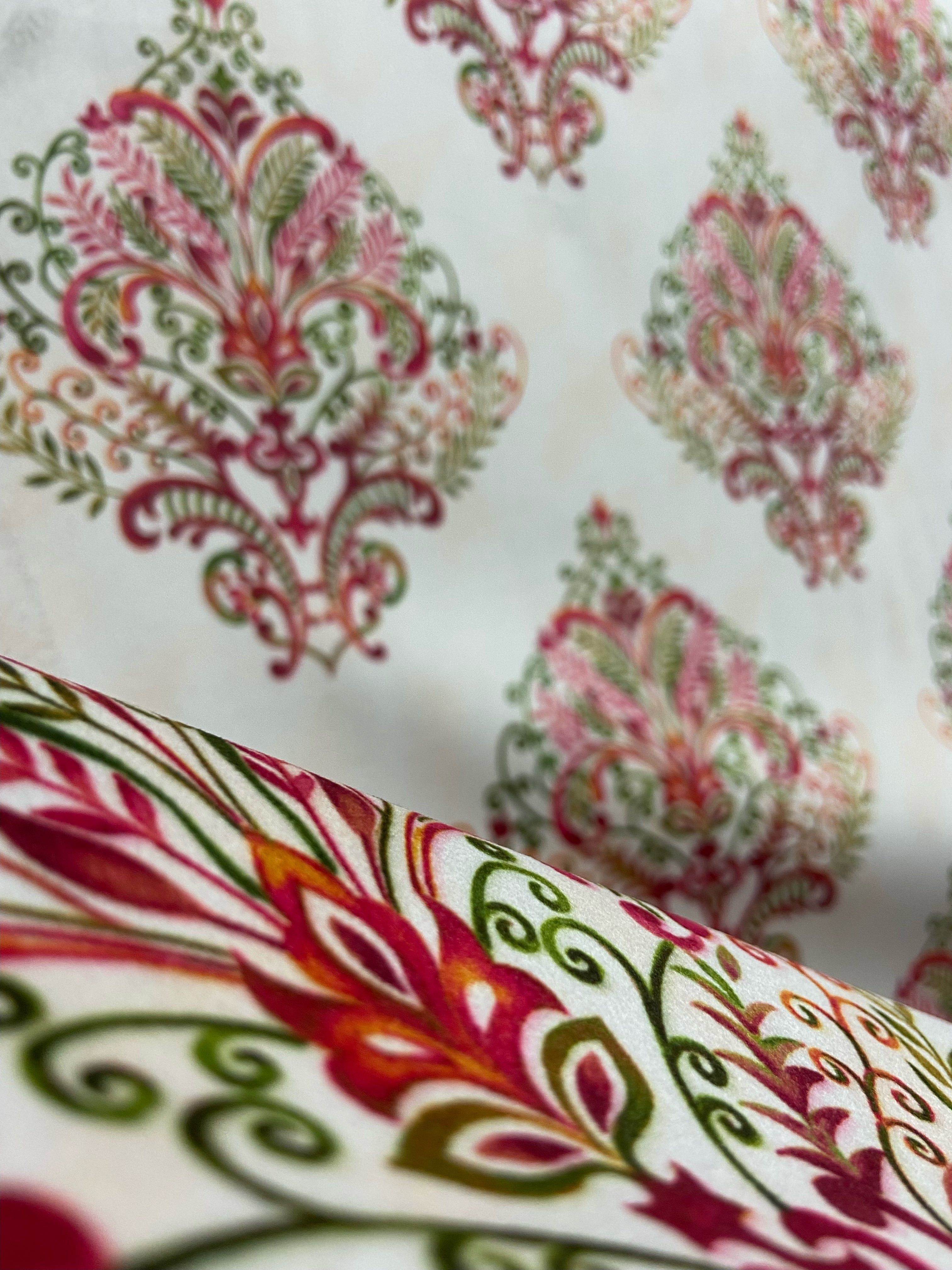 Velvet in Damask Motif  Sofas & Dining chairs