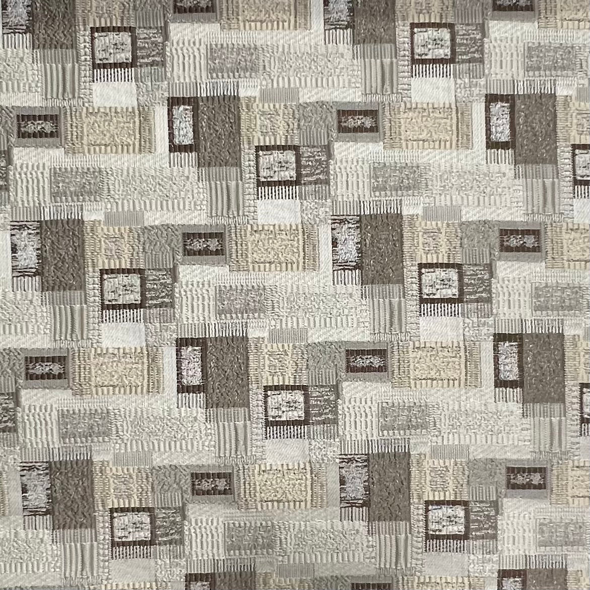 Jacquard Brocade in Abstract Rug – Ideal for Upholstery (Antique Charm)