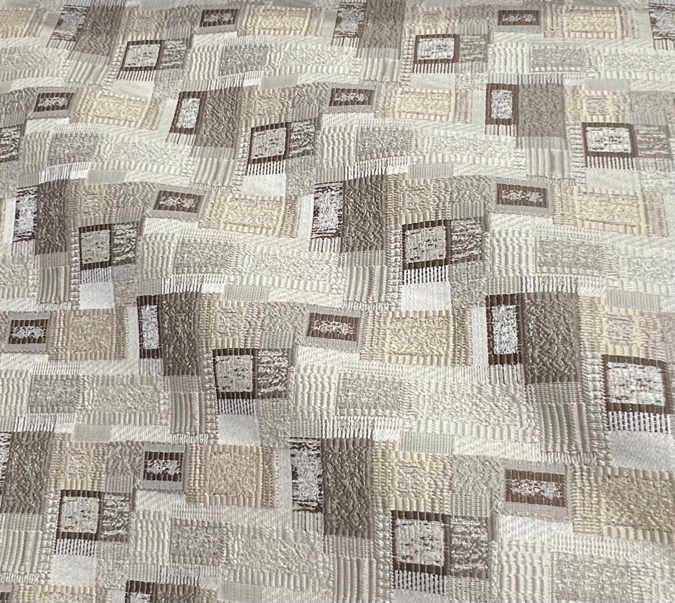 Jacquard Brocade in Abstract Rug – Ideal for Upholstery (Antique Charm)