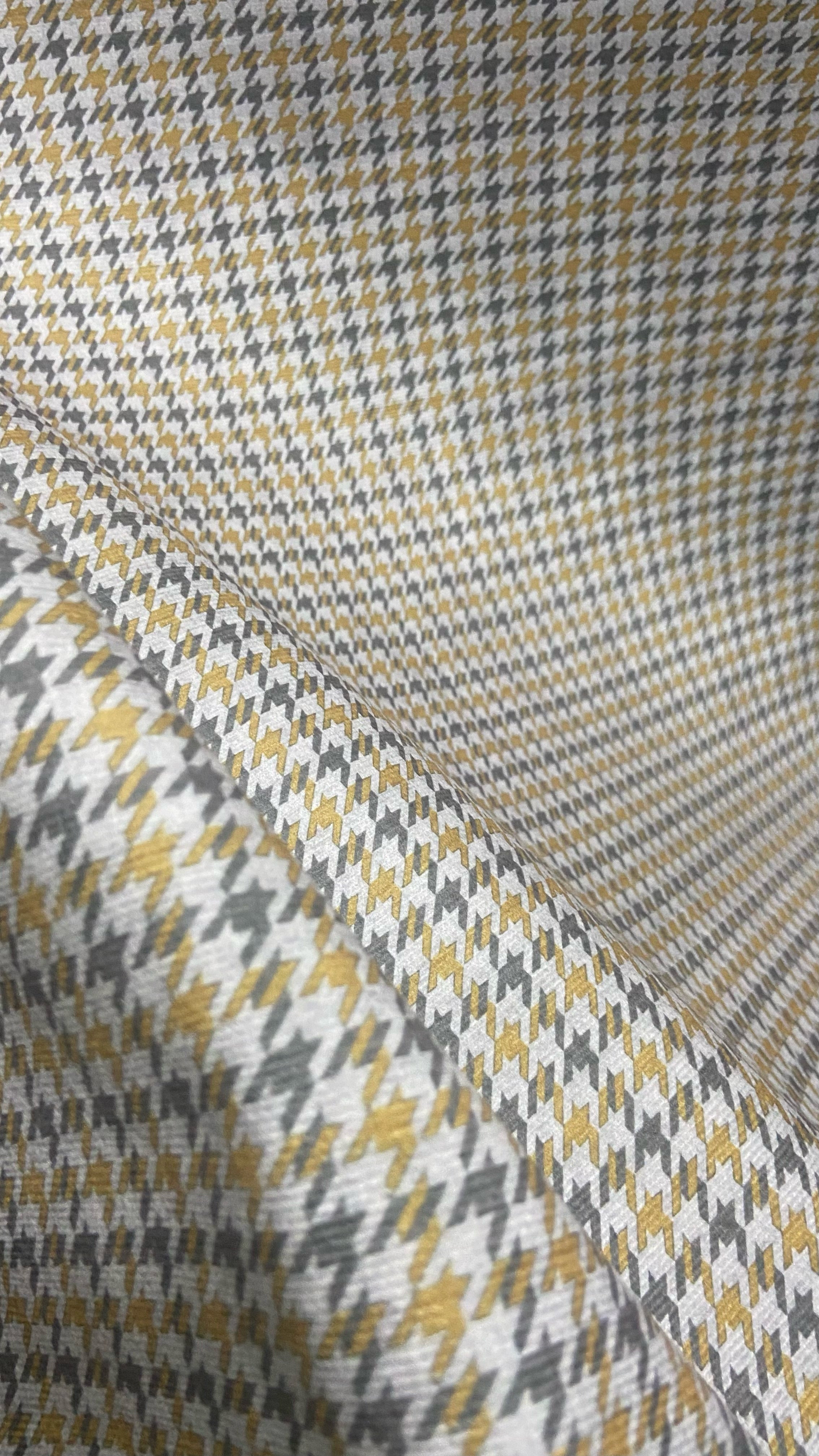 Velvet in Houndstooth Upholstery