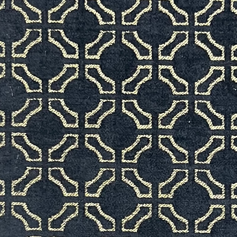 Chenille Jacquard in Vintage Abstract Geometric – Perfect for Upholstery (Heritage Grid)