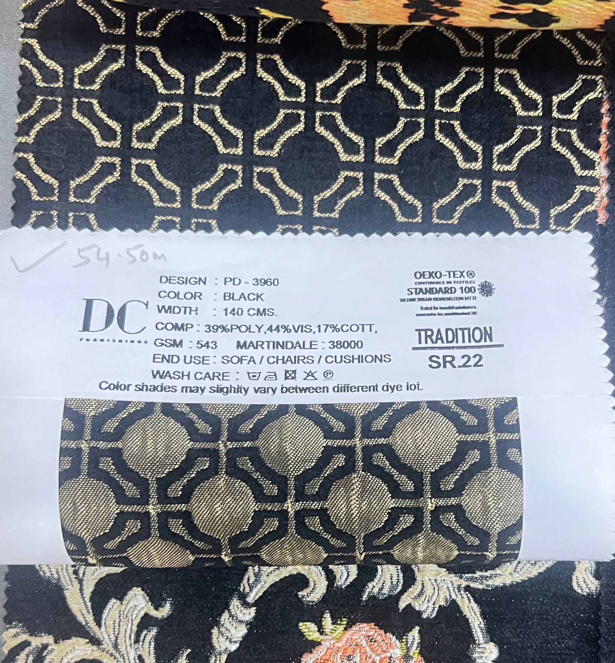 Chenille Jacquard in Vintage Abstract Geometric – Perfect for Upholstery (Heritage Grid)