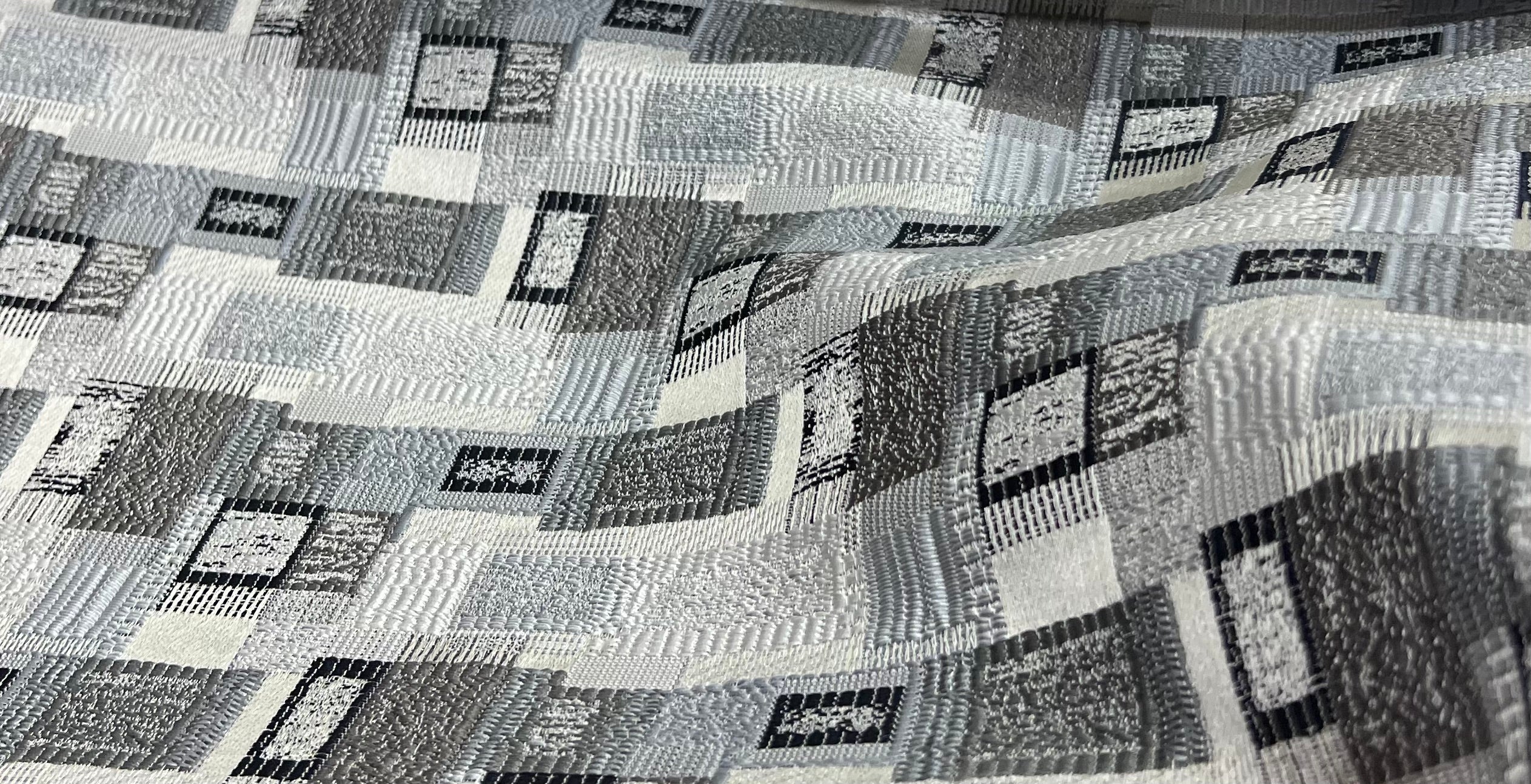 Jacquard Brocade in Abstract Rug – Ideal for Upholstery (Antique Charm)