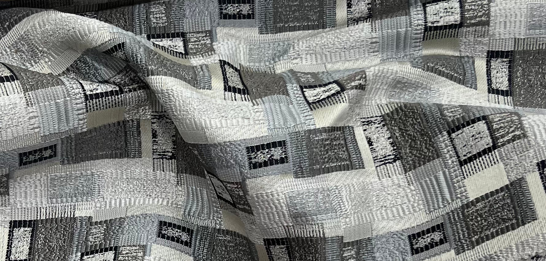 Jacquard Brocade in Abstract Rug – Ideal for Upholstery (Antique Charm)