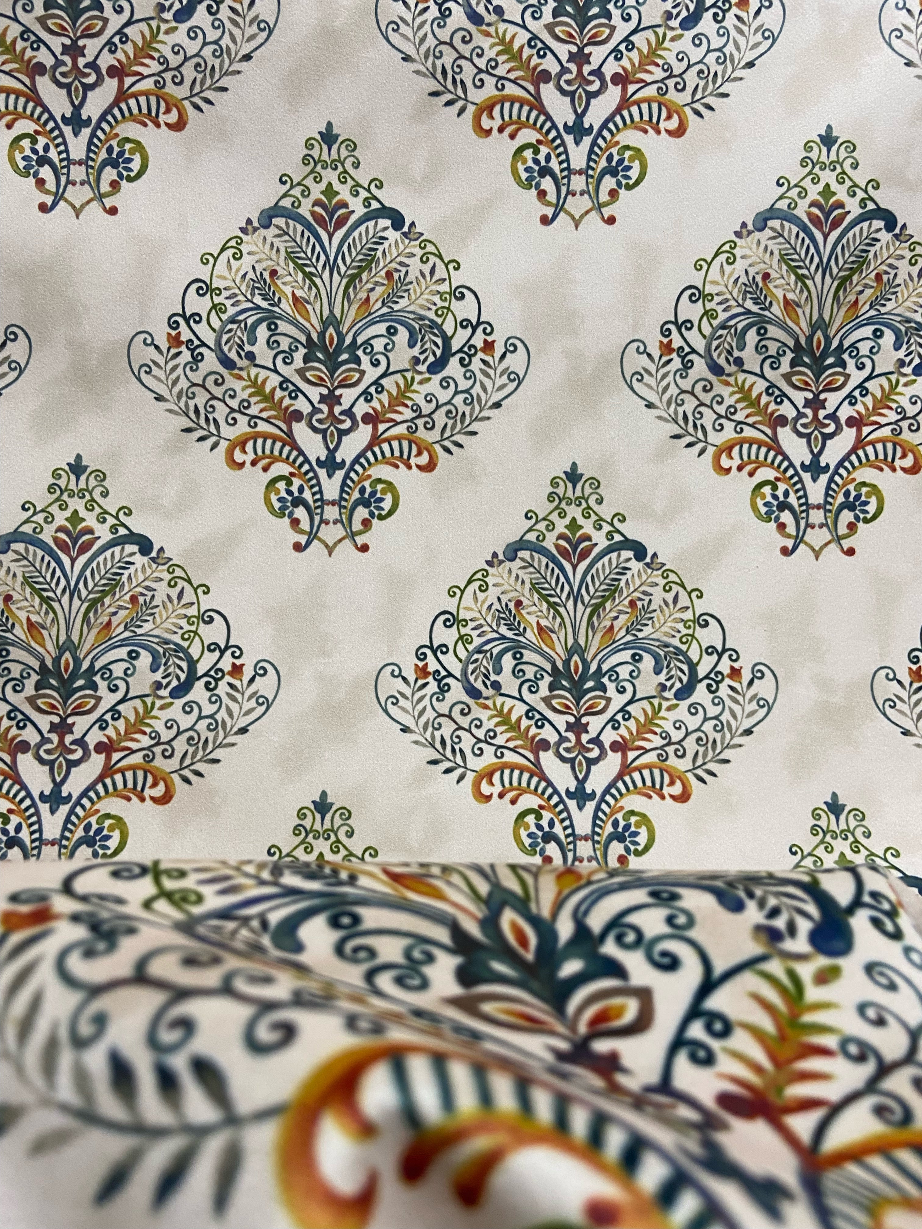 Velvet in Damask Motif  Sofas & Dining chairs