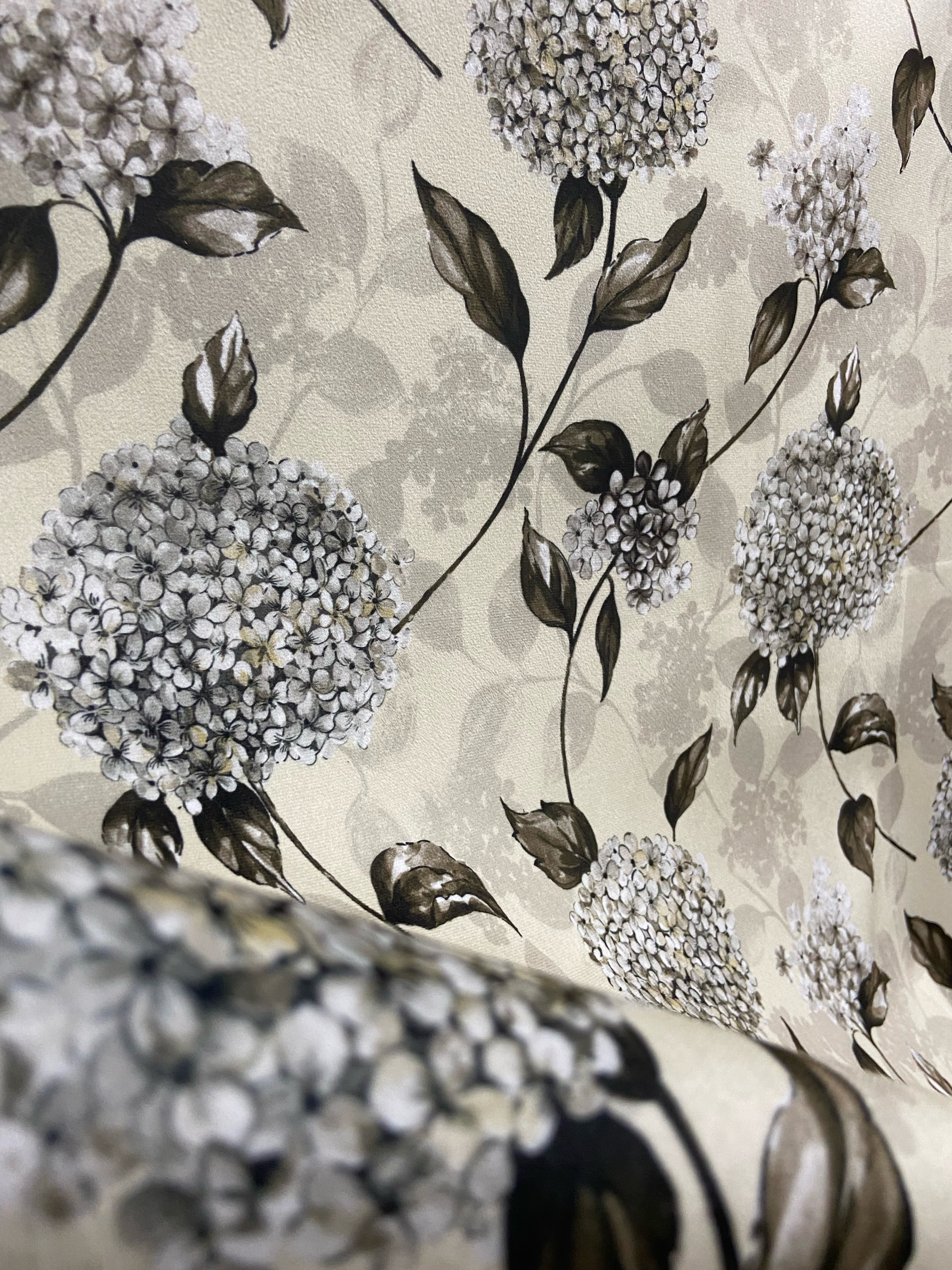 Velvet in Floral Upholstery & Curtains
