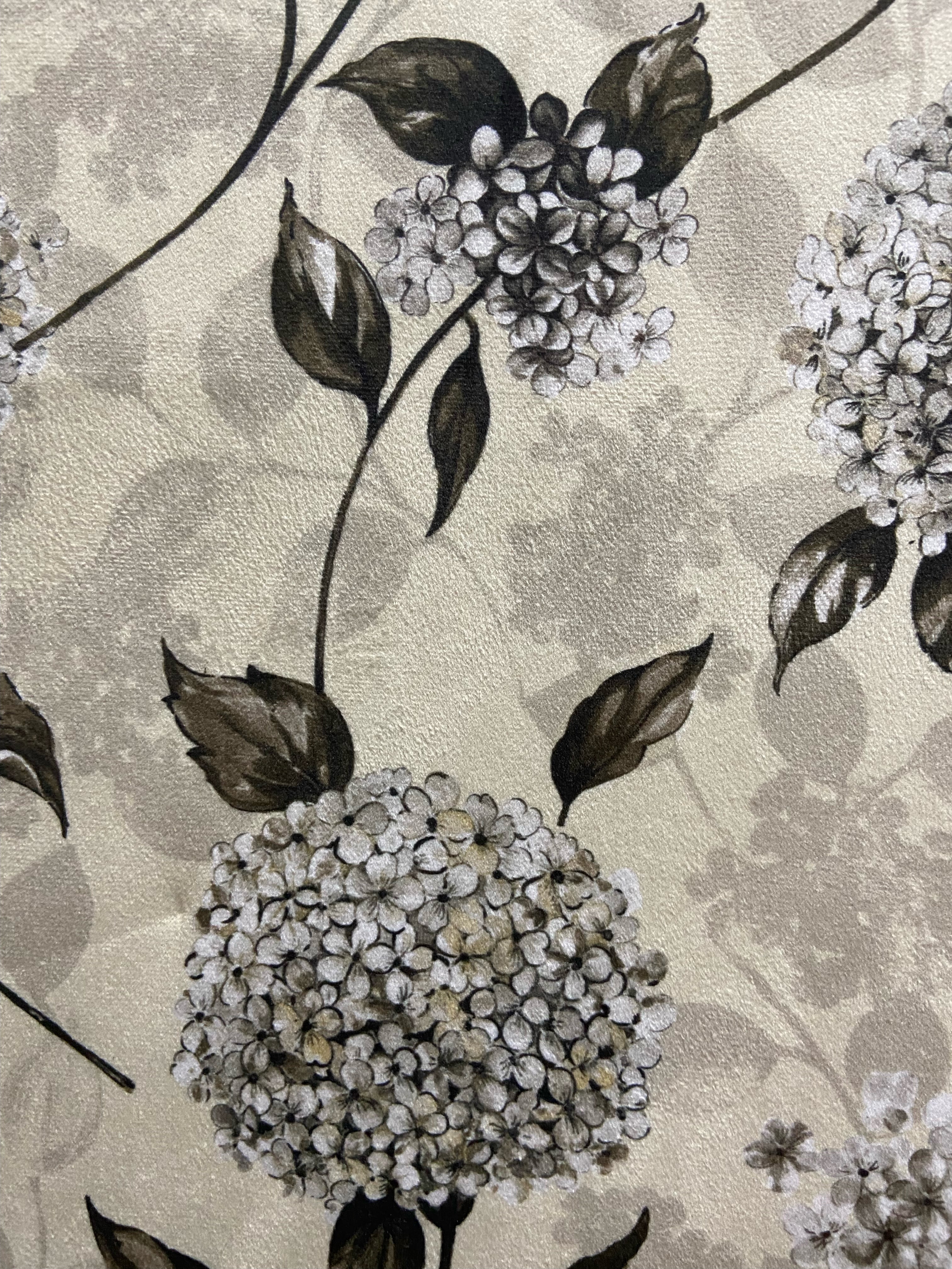 Velvet in Floral Upholstery & Curtains