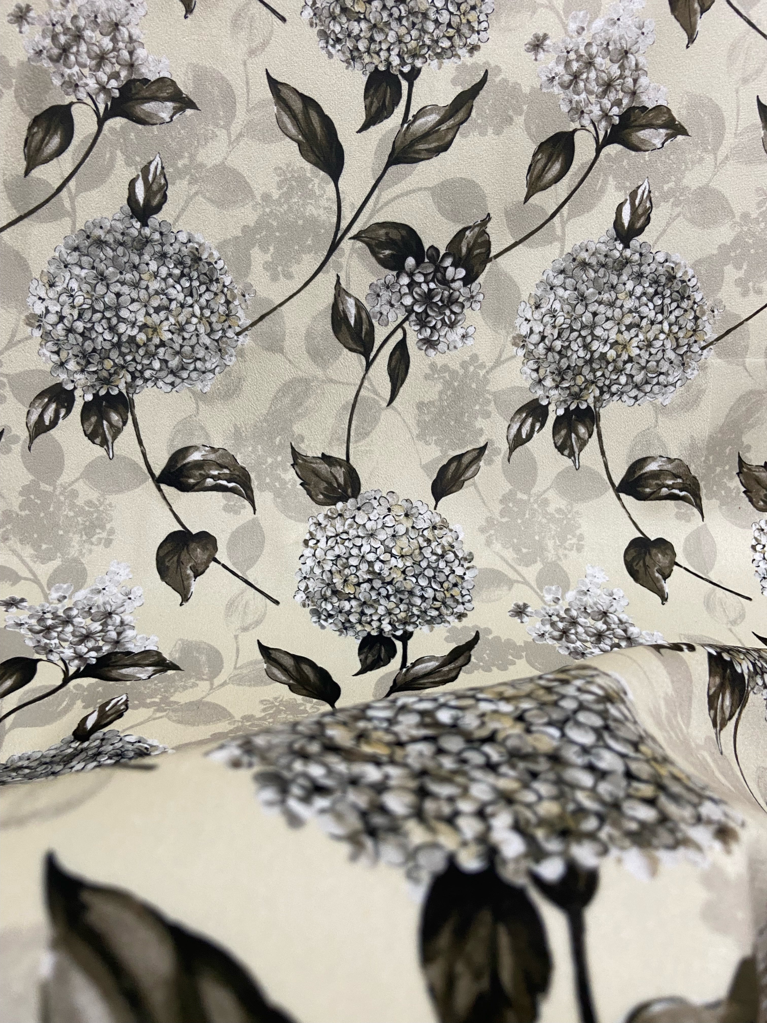 Velvet in Floral Upholstery & Curtains
