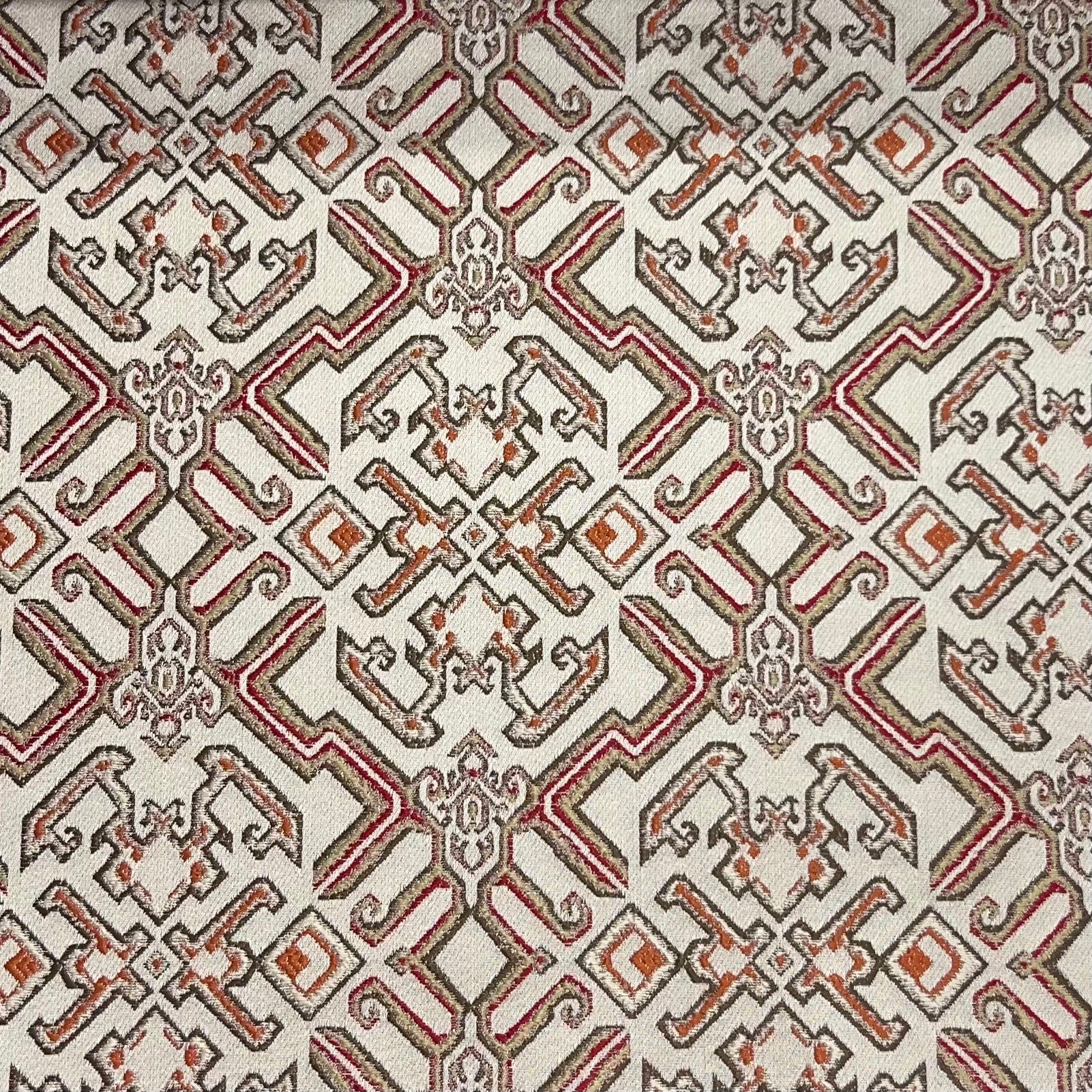 Jacquard Brocade in Roman Mosaic  – Ideal for Dining Chairs & Drapery (Antique Luxe)