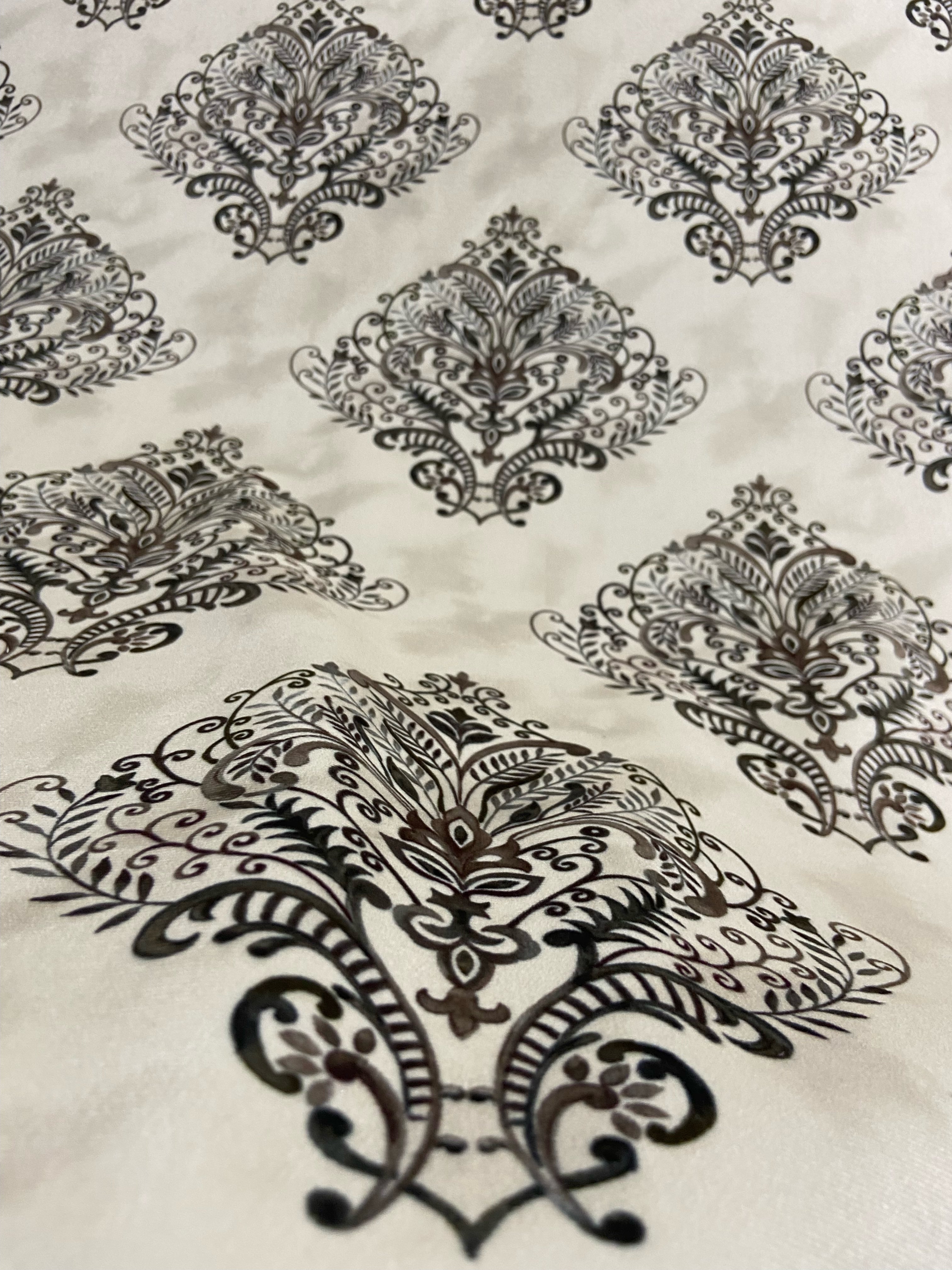 Velvet in Damask Motif  Sofas & Dining chairs