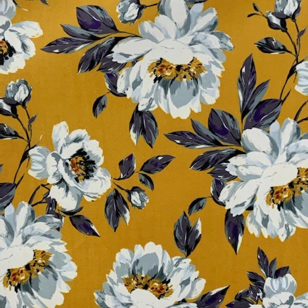 Velvet in Floral  Elegant Upholstery