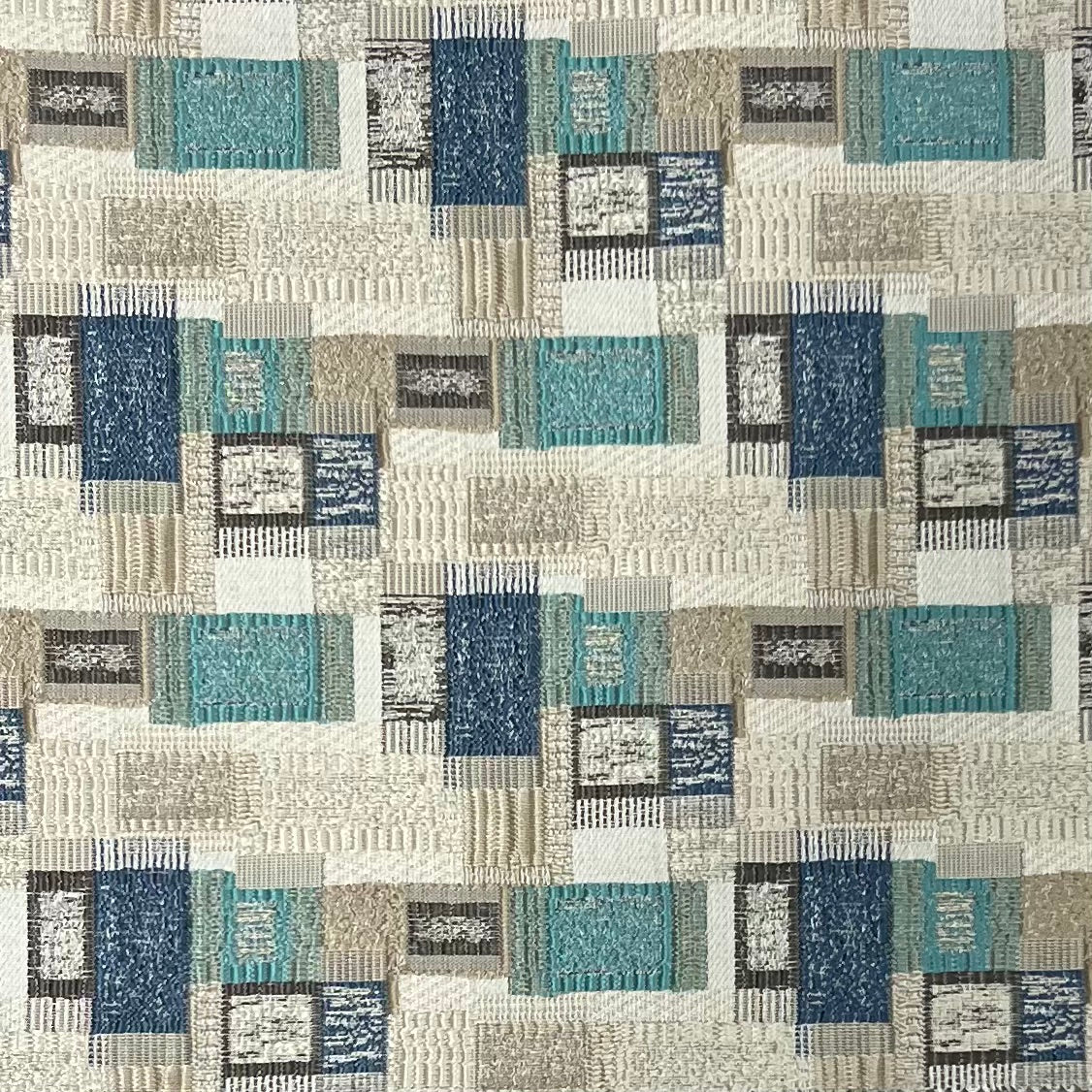 Jacquard Brocade in Abstract Rug – Ideal for Upholstery (Antique Charm)