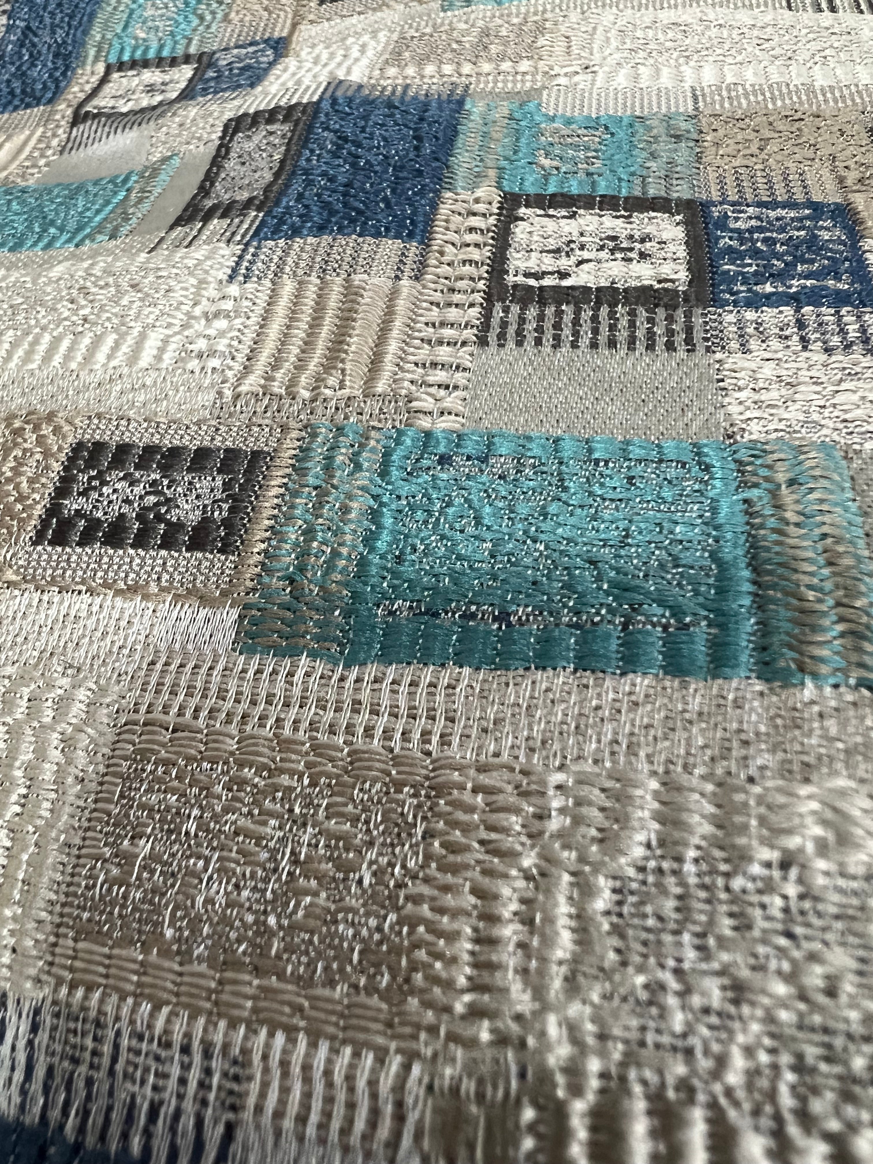 Jacquard Brocade in Abstract Rug – Ideal for Upholstery (Antique Charm)