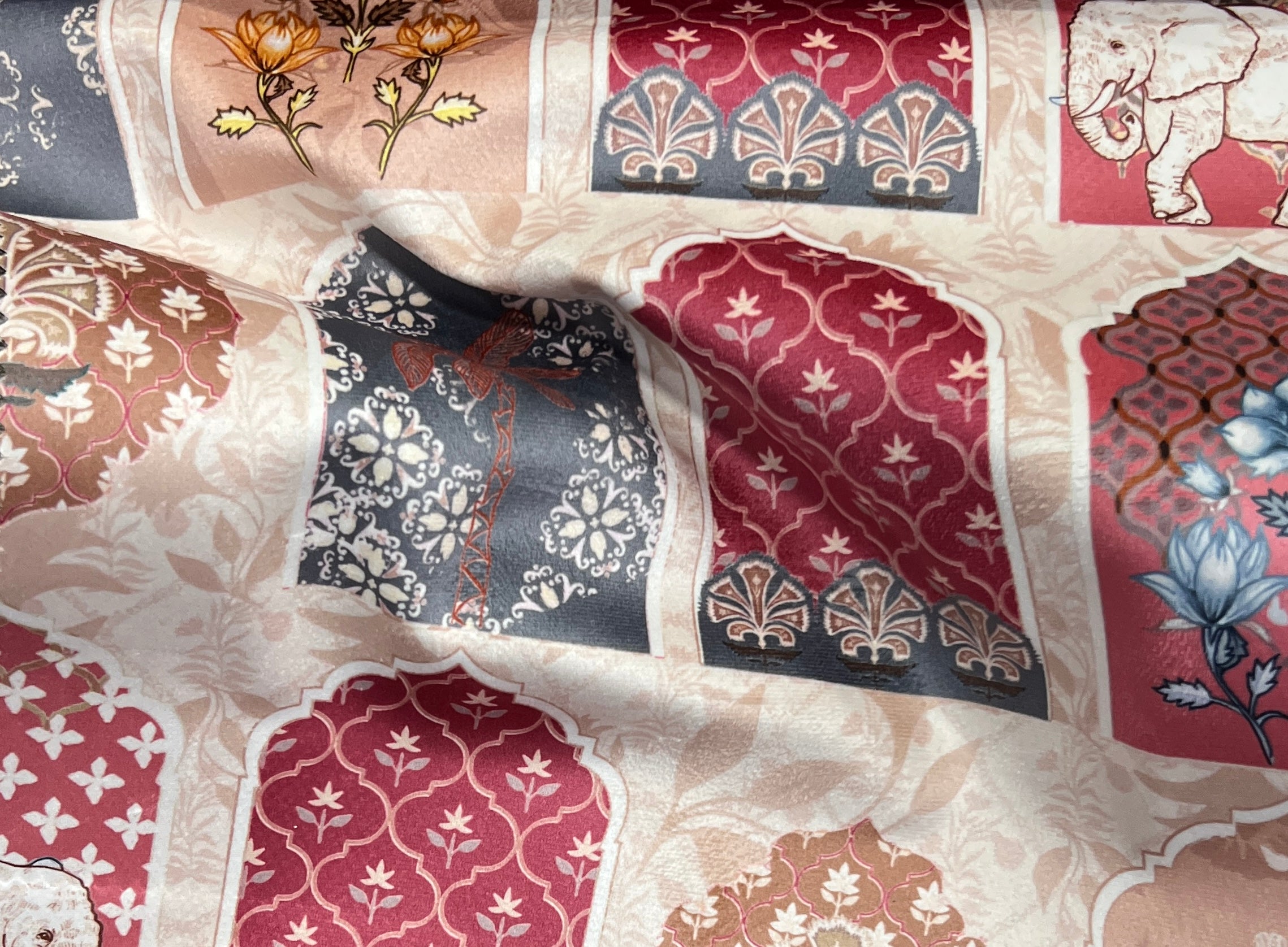 Velvet in Mughal Garden Design – Window Treatments (Royal Legacy)
