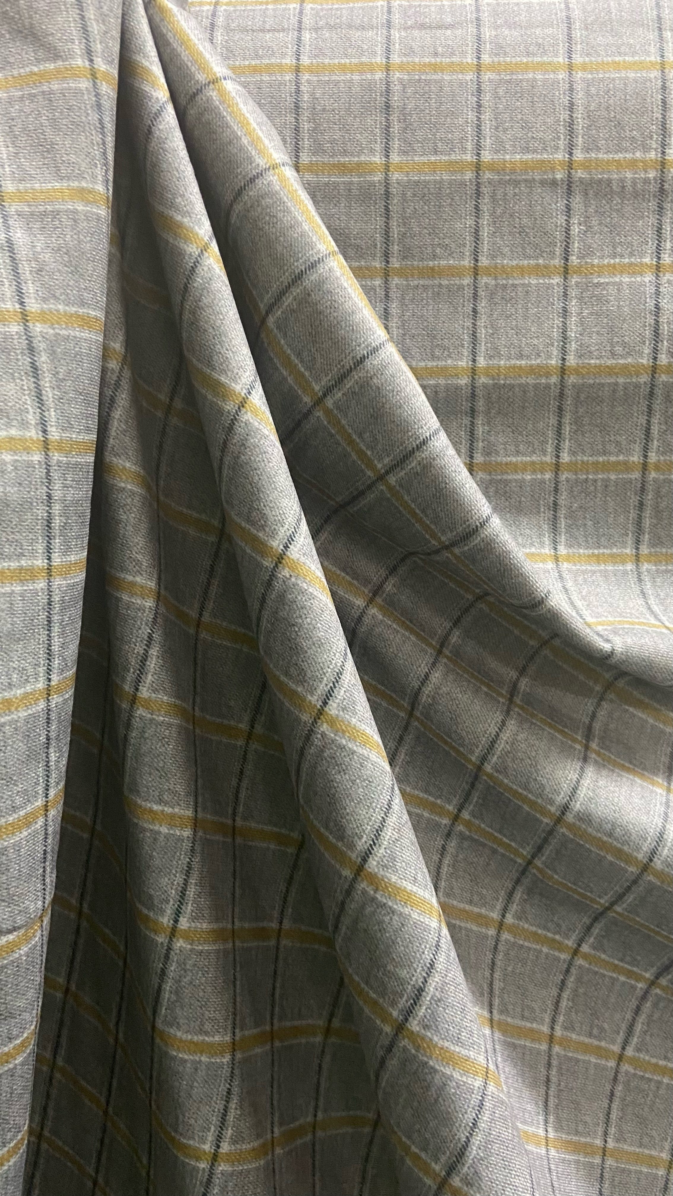 Velvet in Tattersall Plaid  Sofa Upholstery & Cushions