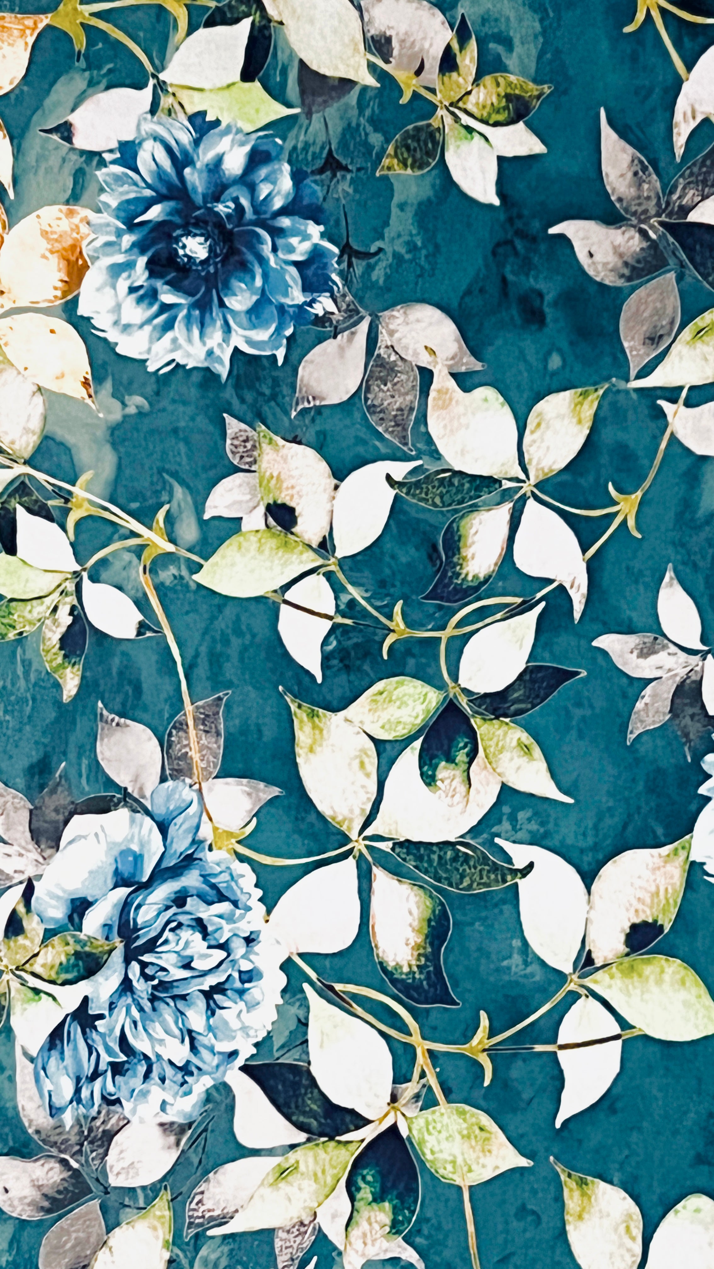 Velvet in Floral – Ideal for Sofa Upholstery & Cushion Covers (Botanic Luxe)