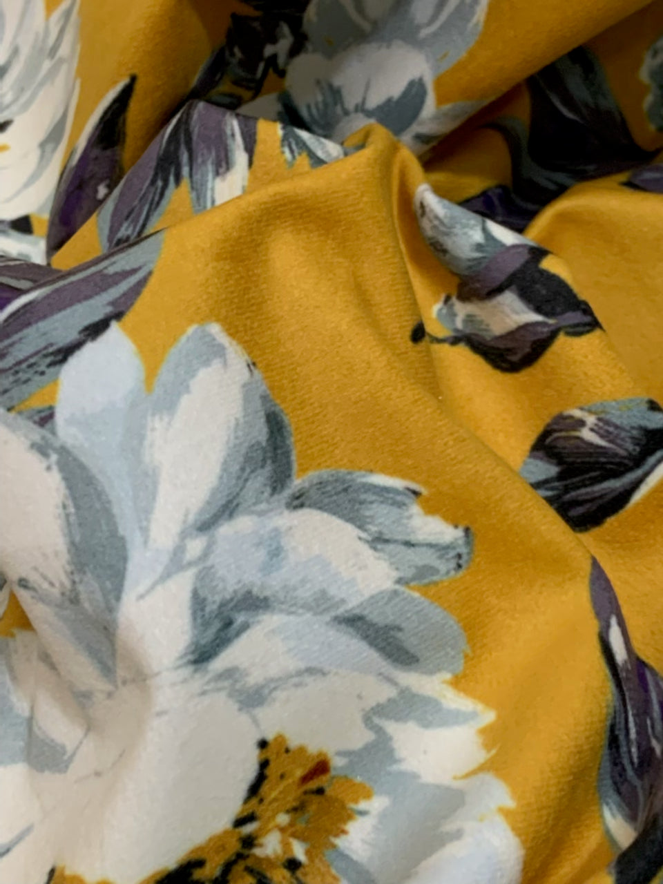 Velvet in Floral  Elegant Upholstery