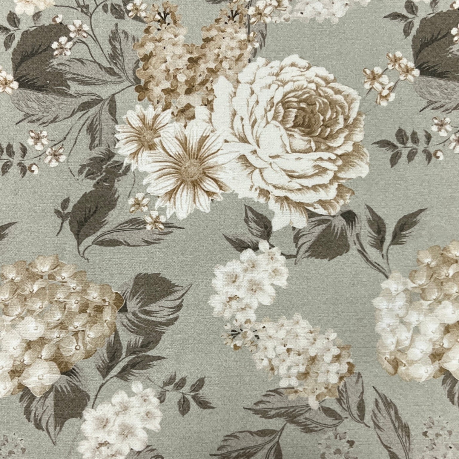 Floral pattern with #colour_Sage background