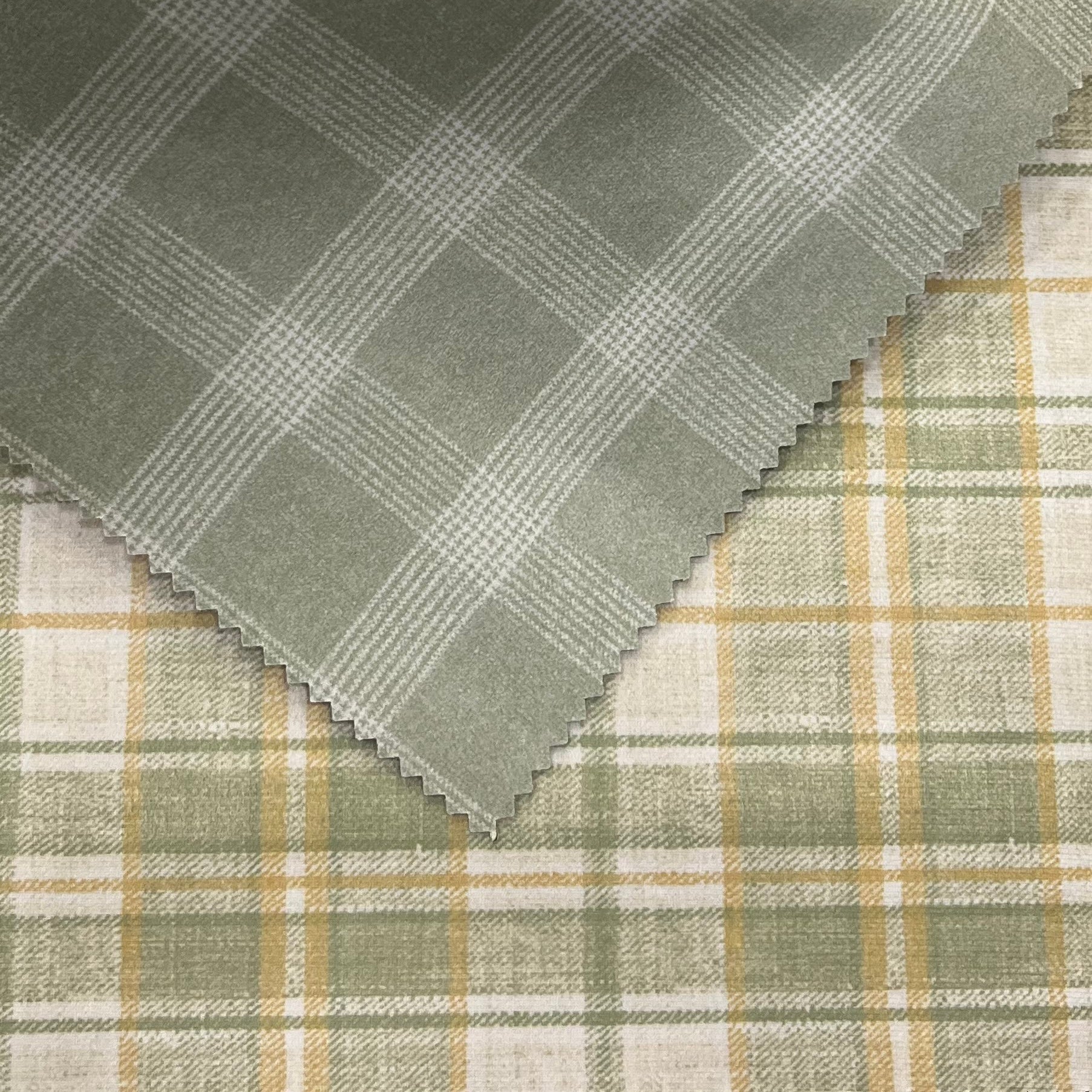 Velvet in Tartan Upholstery