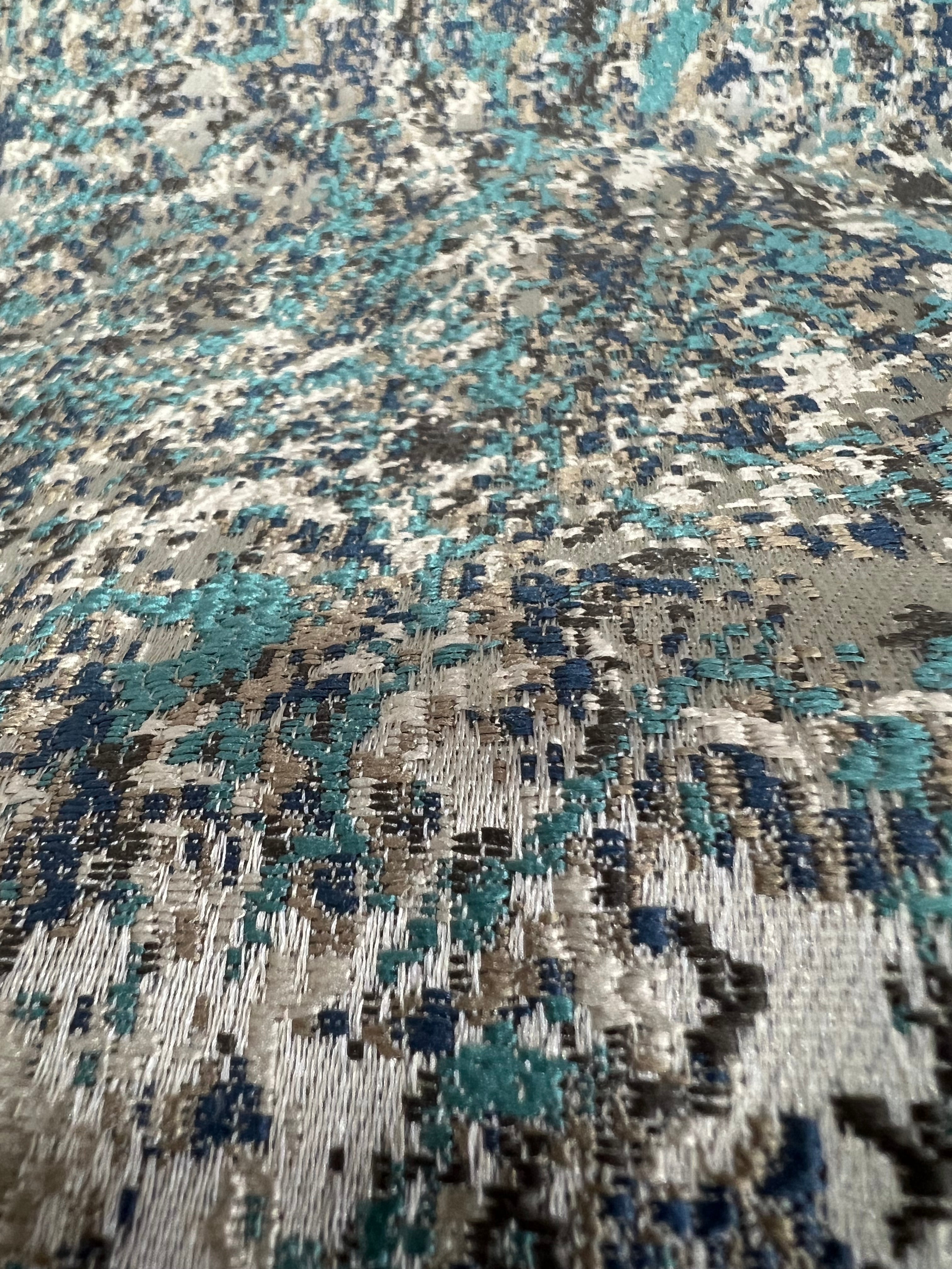 Jacquard Brocade in Abstract – Ideal for Upholstery & Curtains (Vintage Weave)