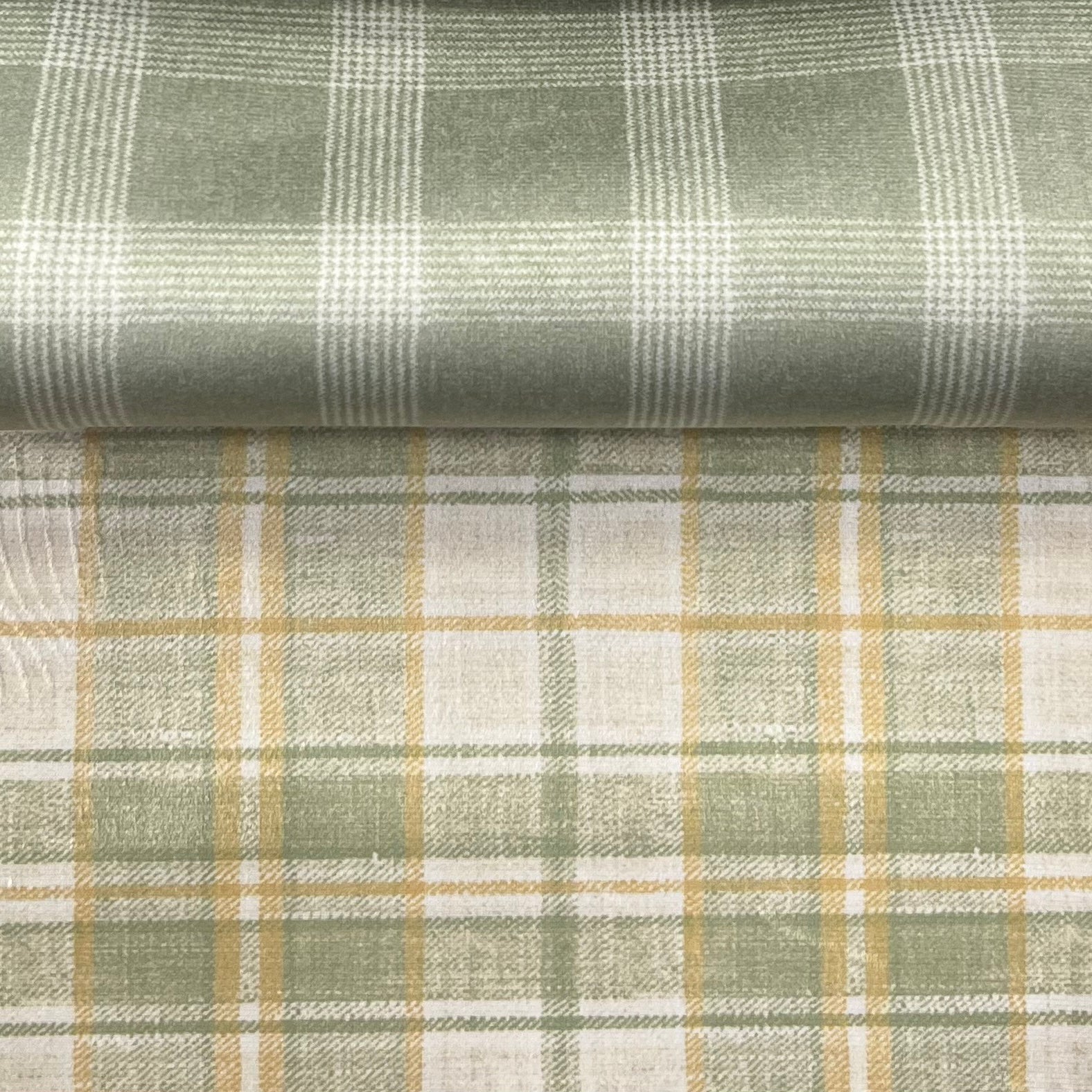 Velvet in Tartan Upholstery