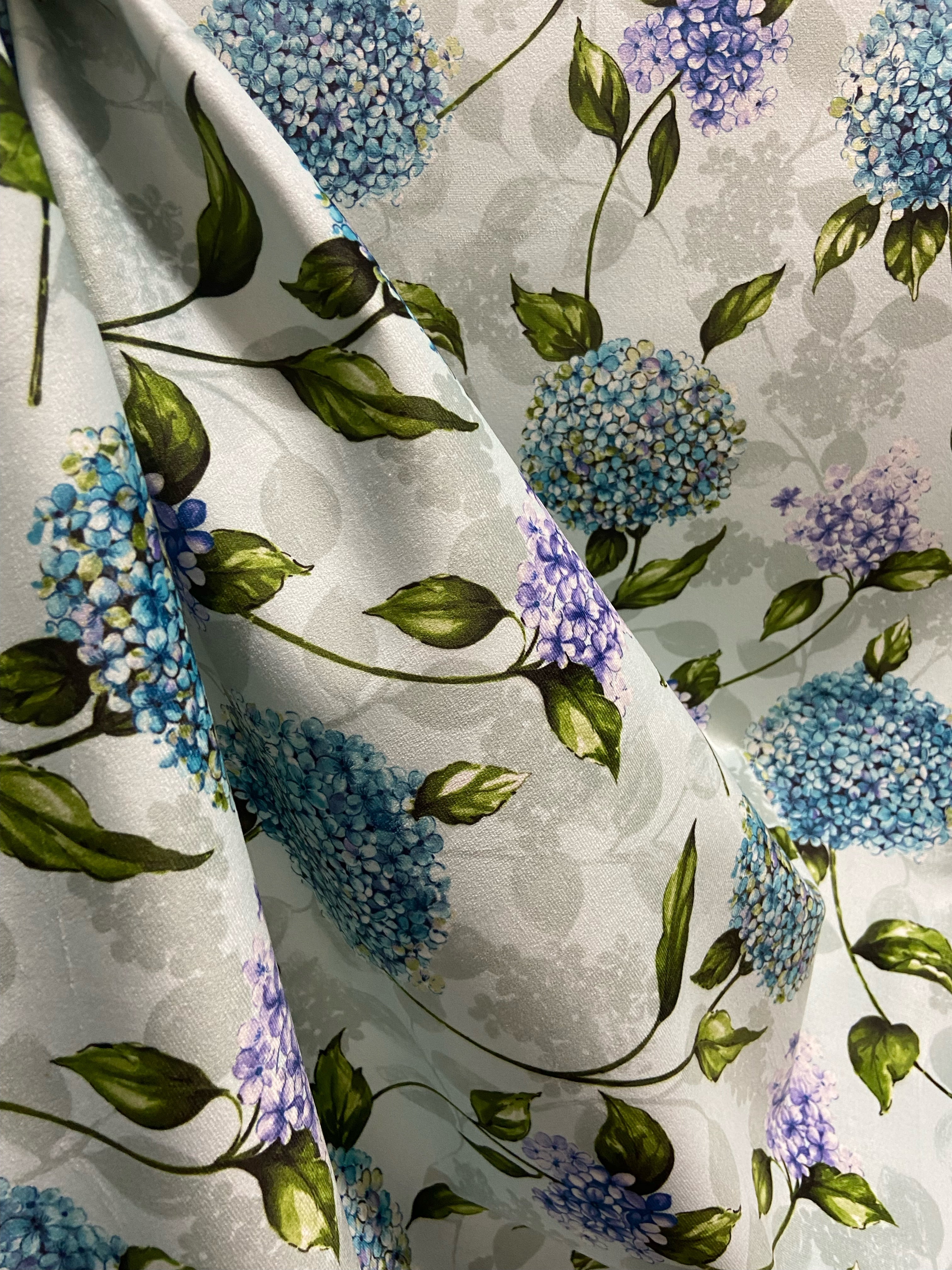 Velvet in Floral Upholstery & Curtains