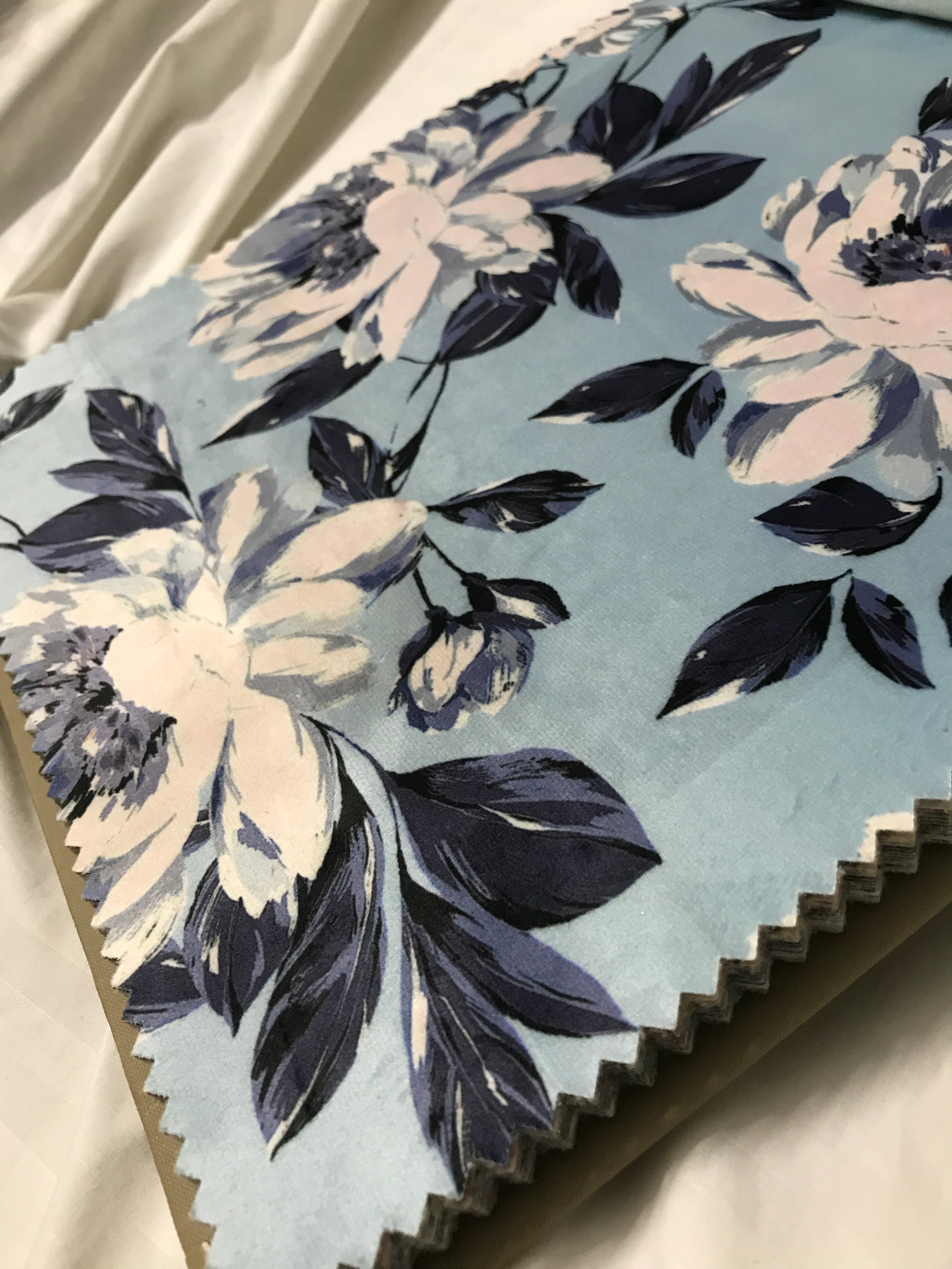Velvet in Floral  Elegant Upholstery