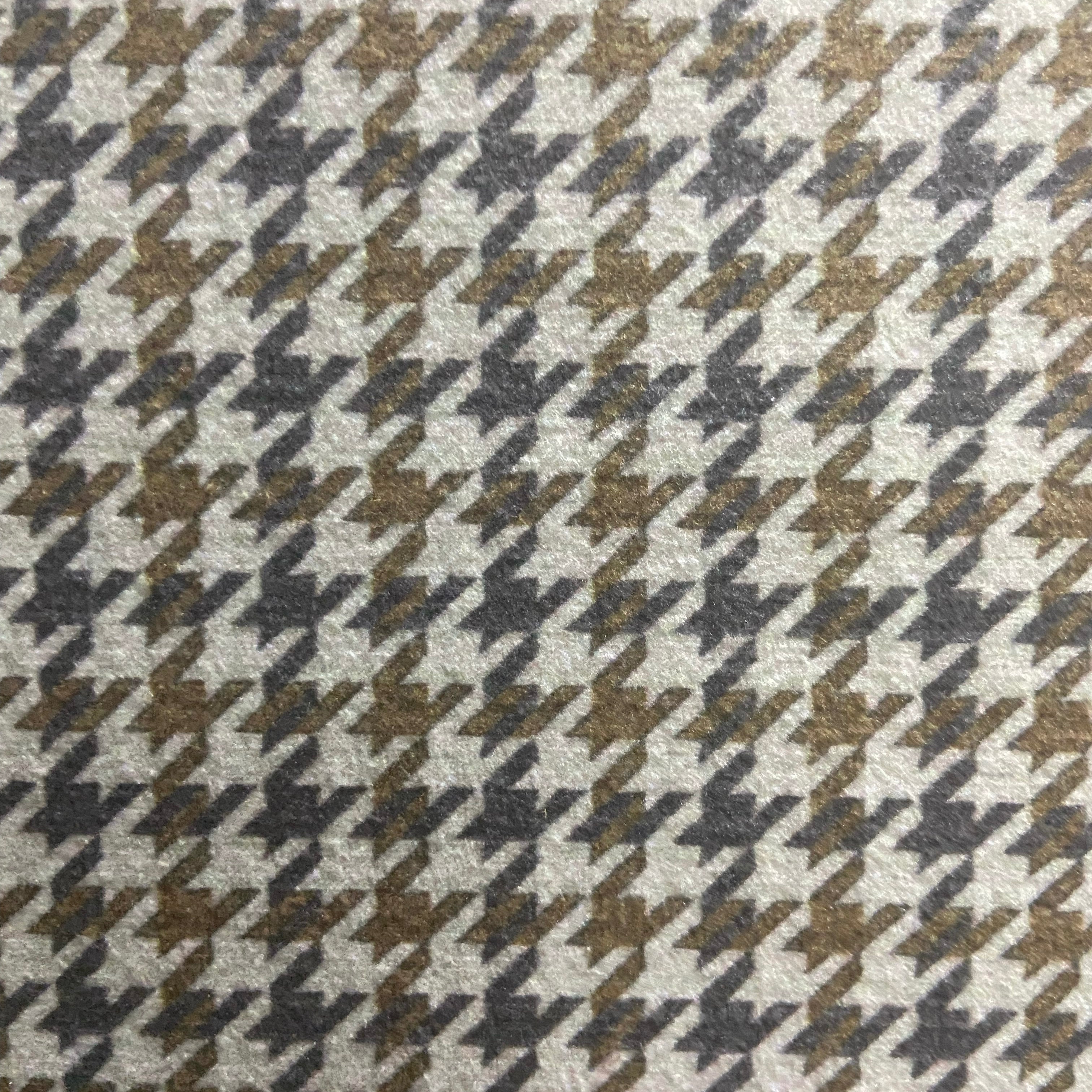 Velvet in Houndstooth Upholstery