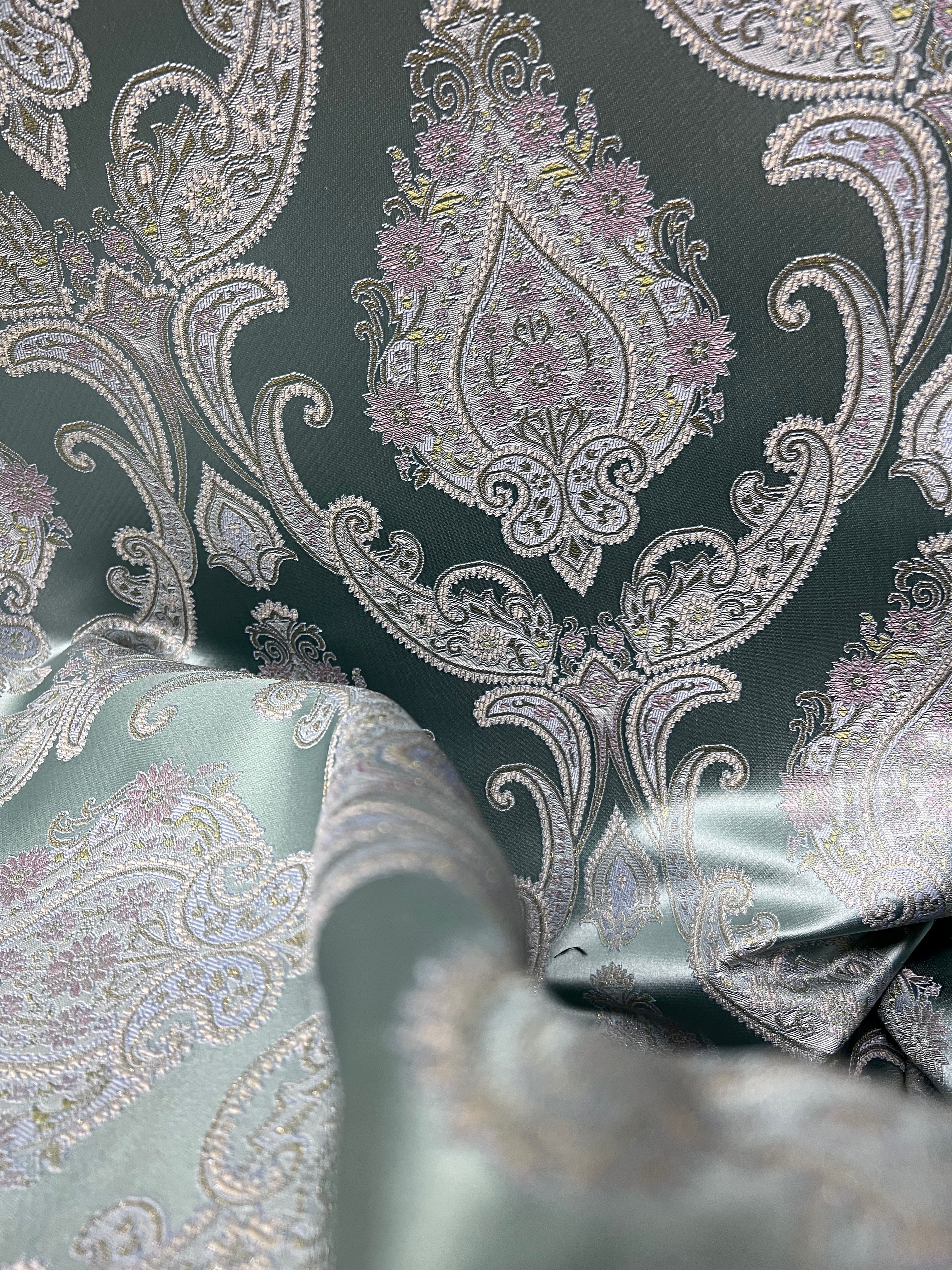 Jacquard in Victorian Damask –  Window Treatments (Rococo Bloom)