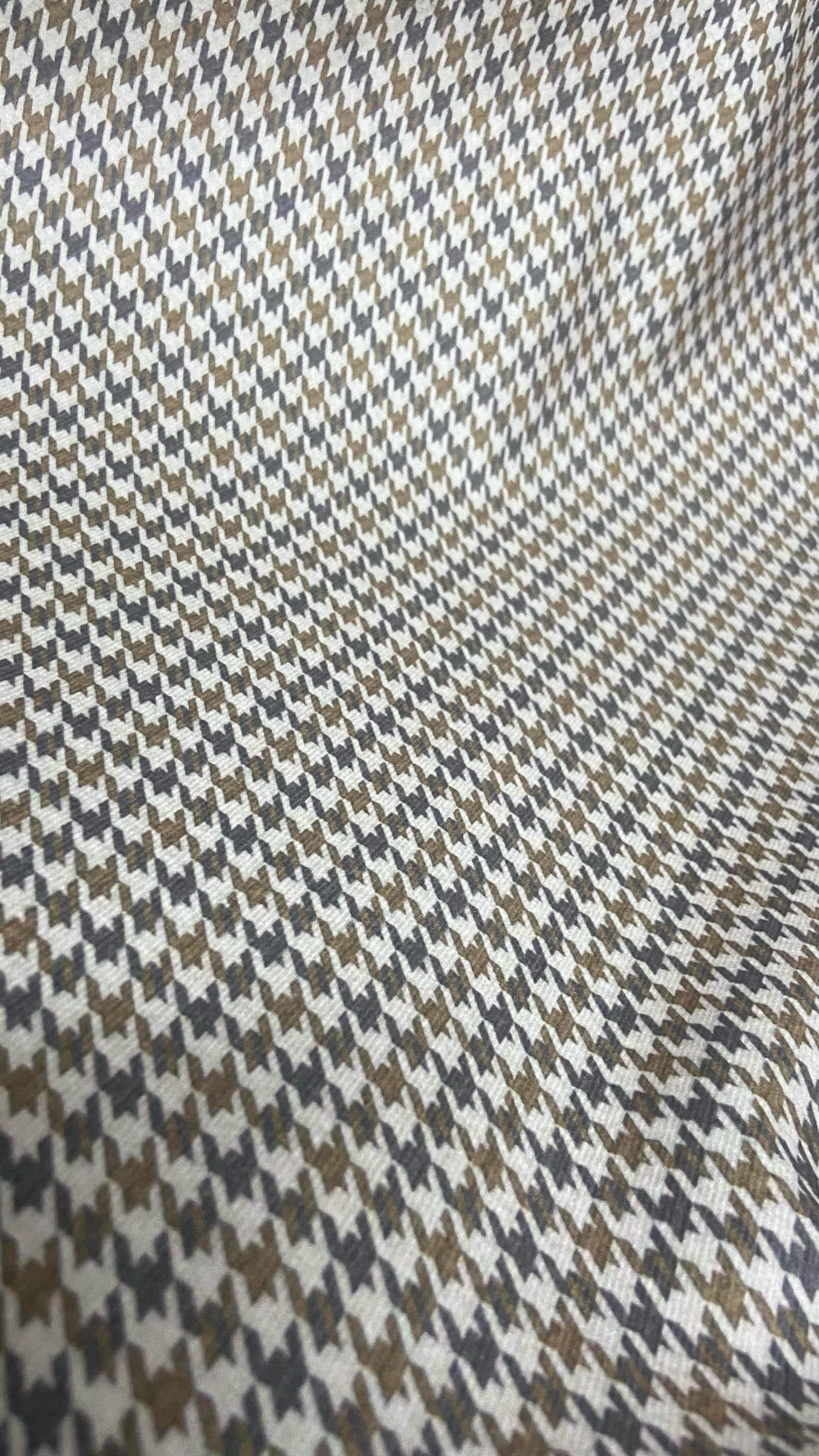 Velvet in Houndstooth Upholstery