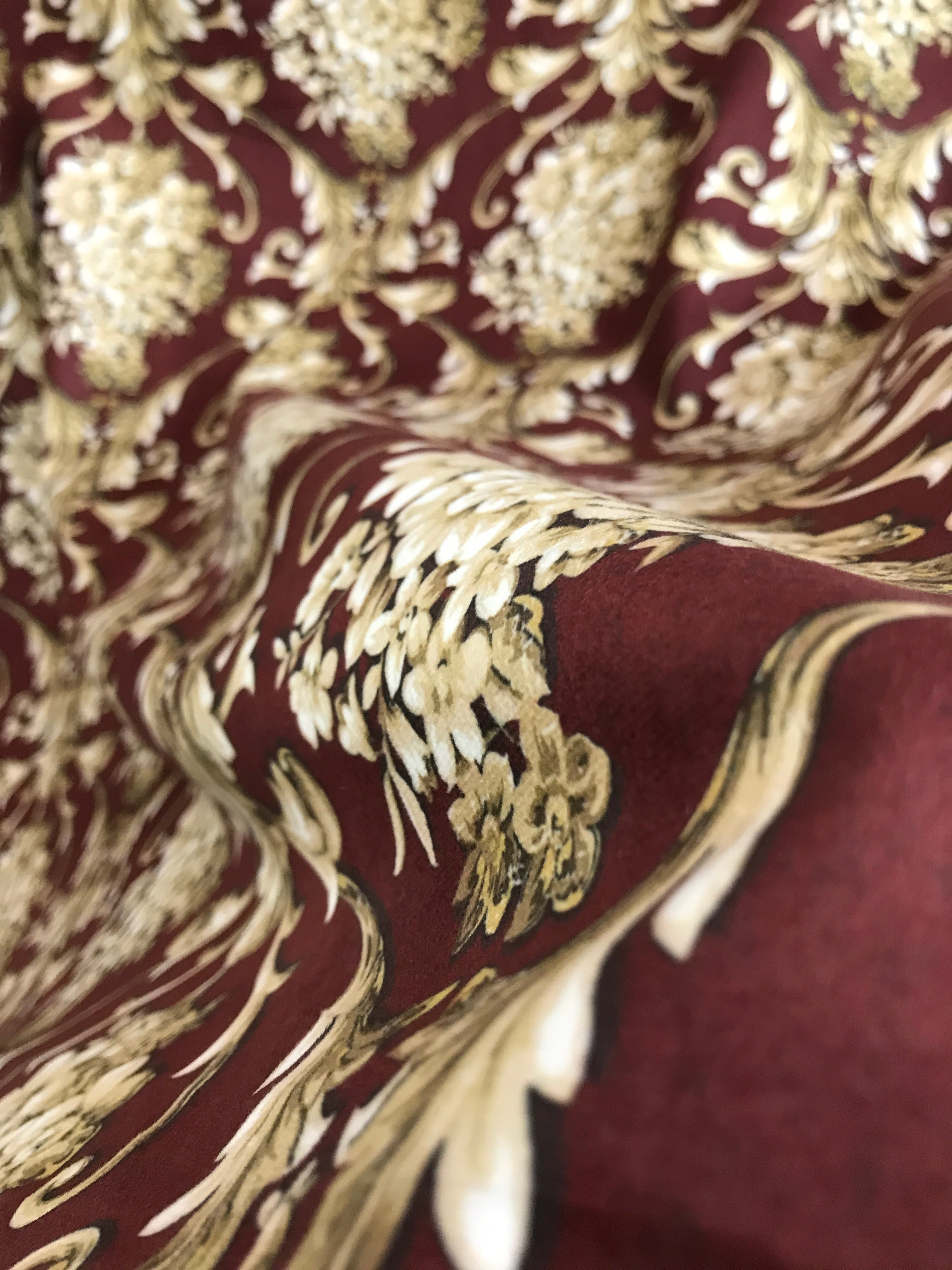 Velvet in Damask Cushion Covers
