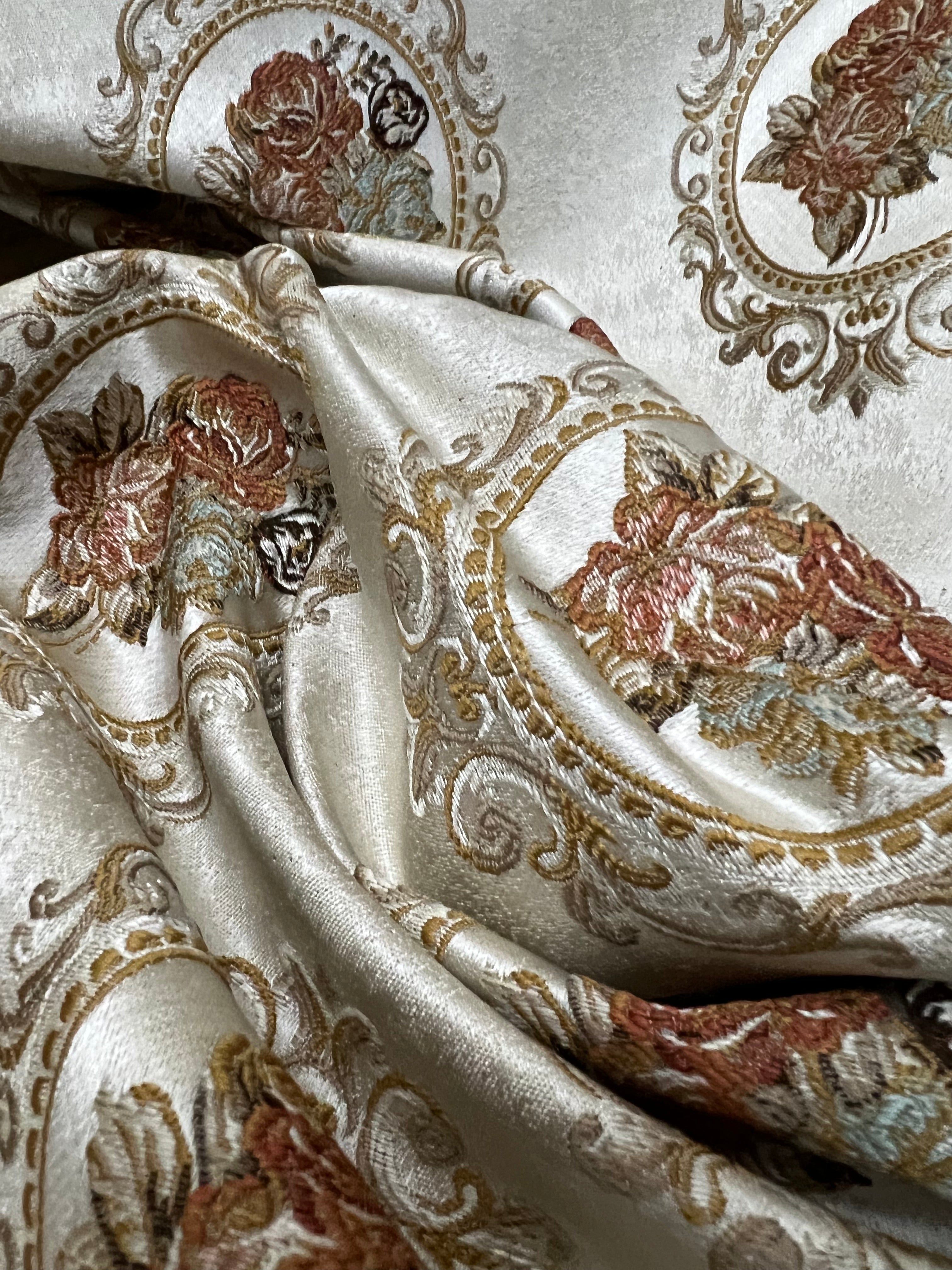 Jacquard in Victorian Mirror Floral - Dining Chairs (Heritage Bloom)