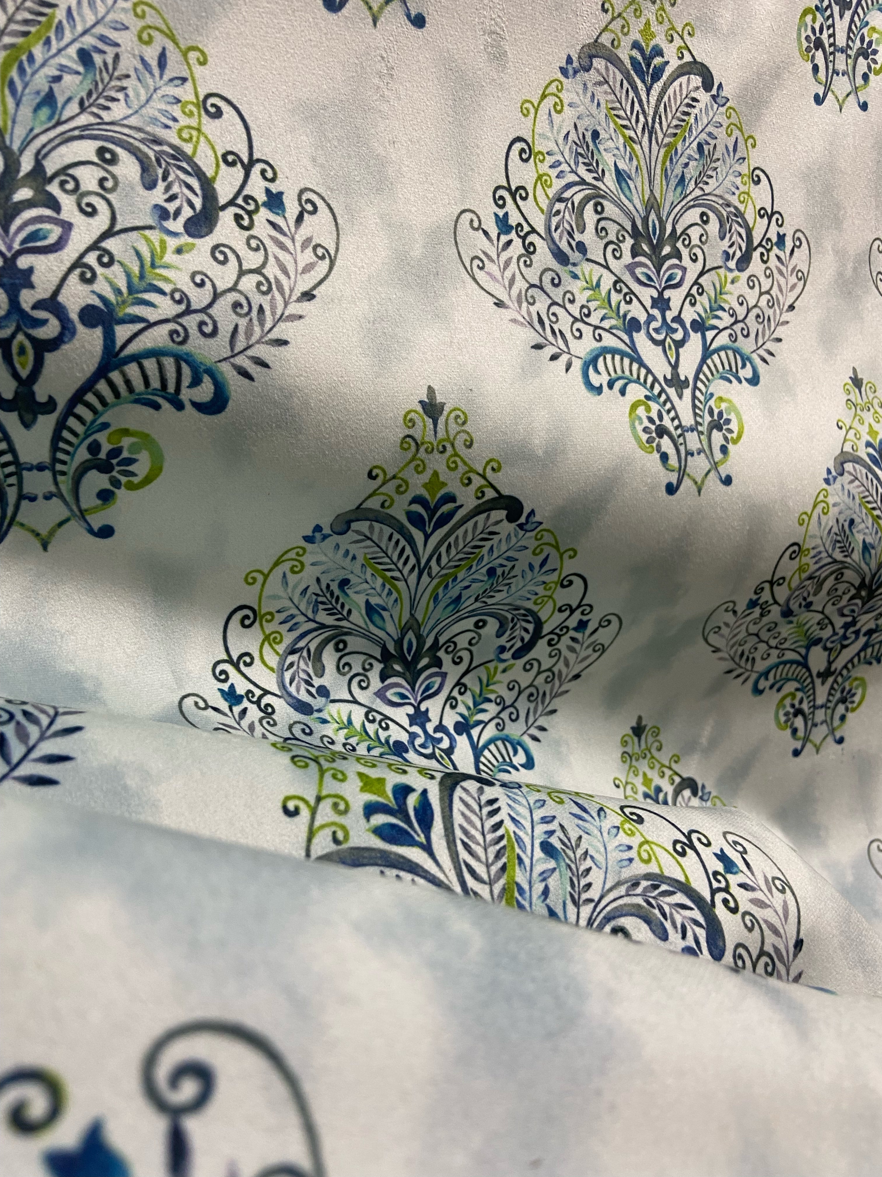Velvet in Damask Motif  Sofas & Dining chairs