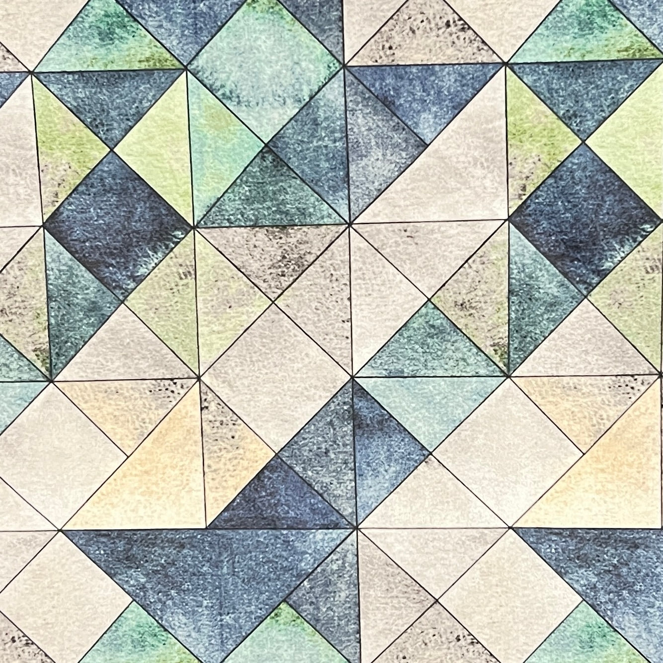 Velvet in Geometric Upholstery