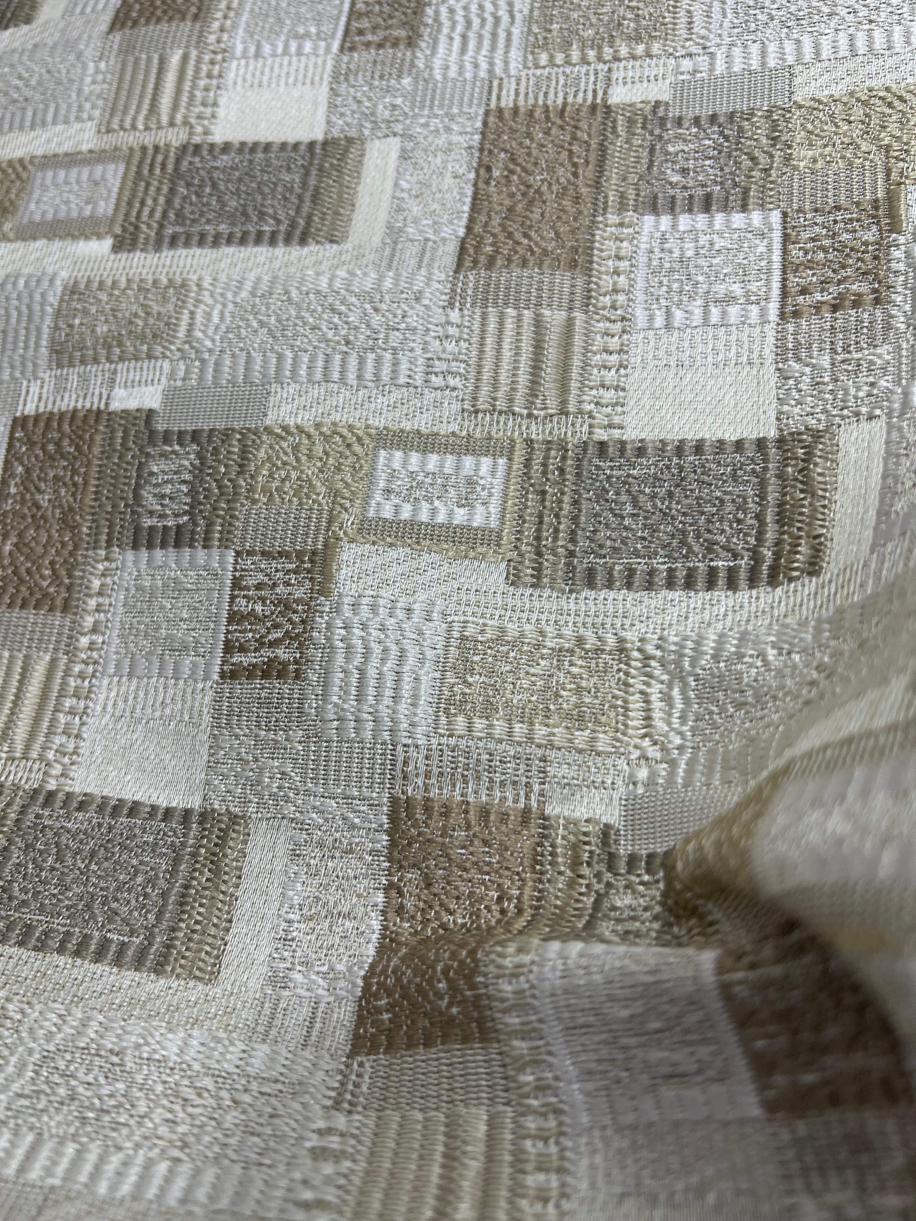 Jacquard Brocade in Abstract Rug – Ideal for Upholstery (Antique Charm)