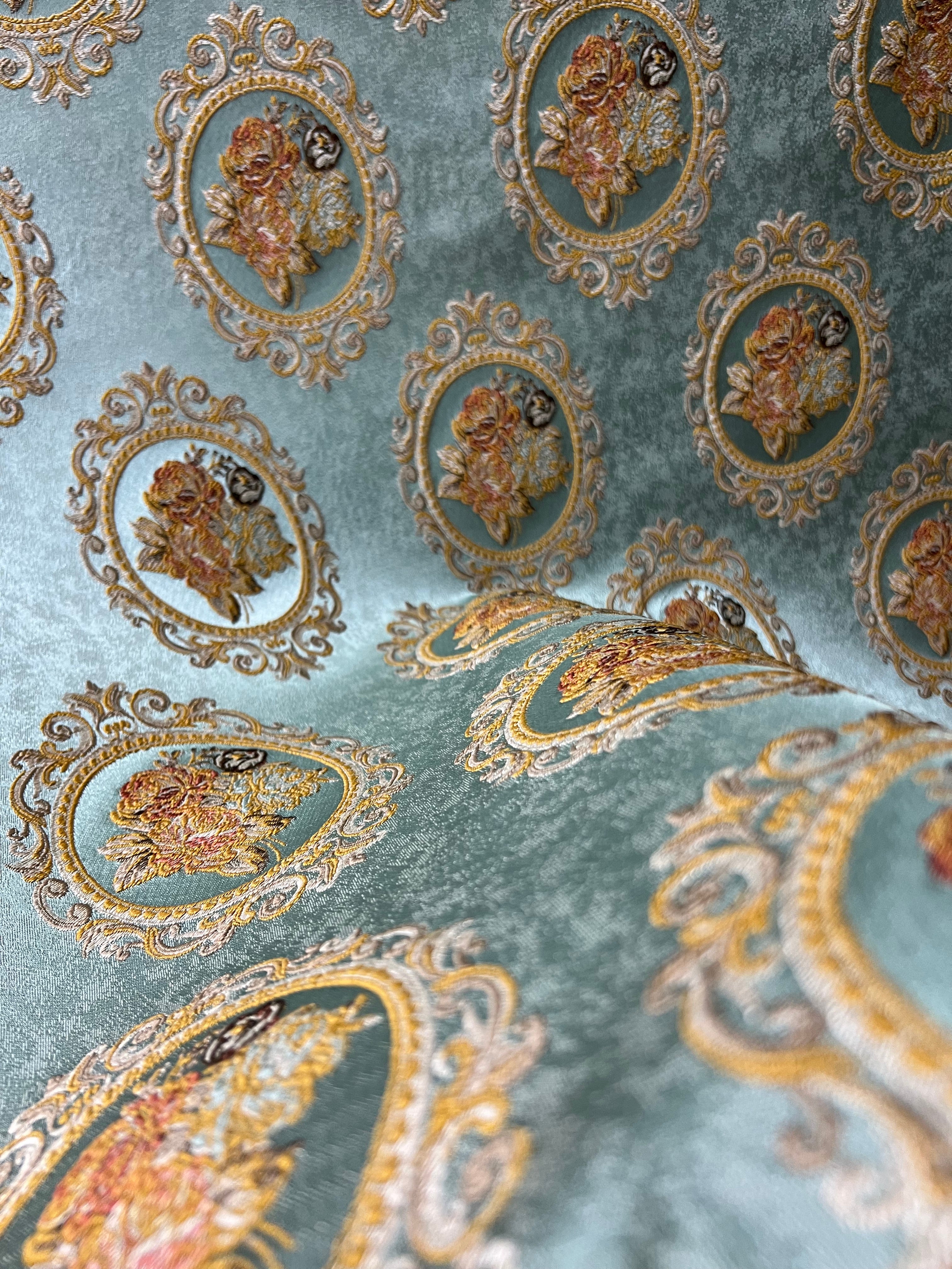 Jacquard in Victorian Mirror Floral - Dining Chairs (Heritage Bloom)